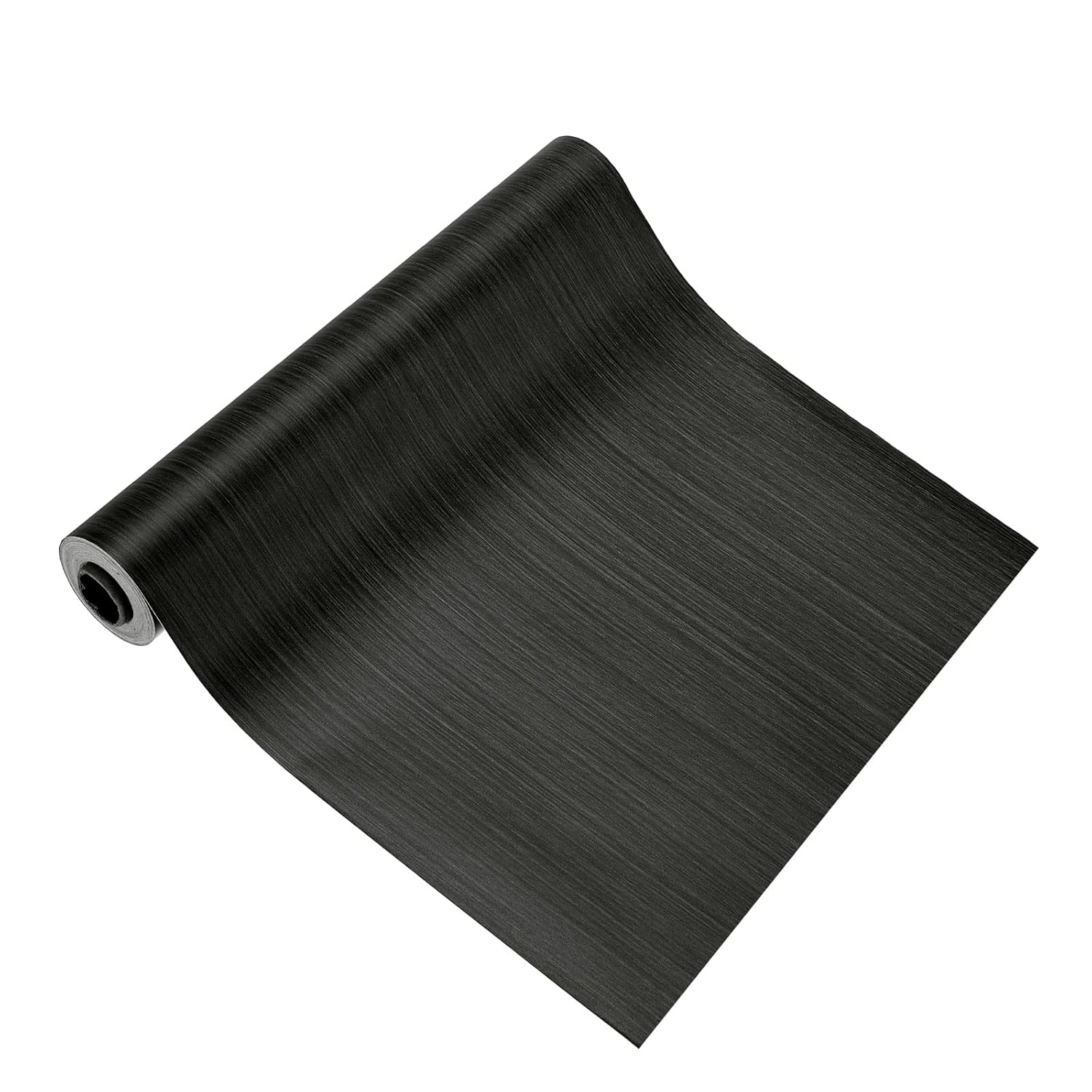 PATIKIL Wood Grain Tape 12" x 32 ft, Self-Adhesive Wood Texture Repair Tape Realistic Wooden Effect Patch for Furniture Cabinets Floor Walls, Black Wood Grain