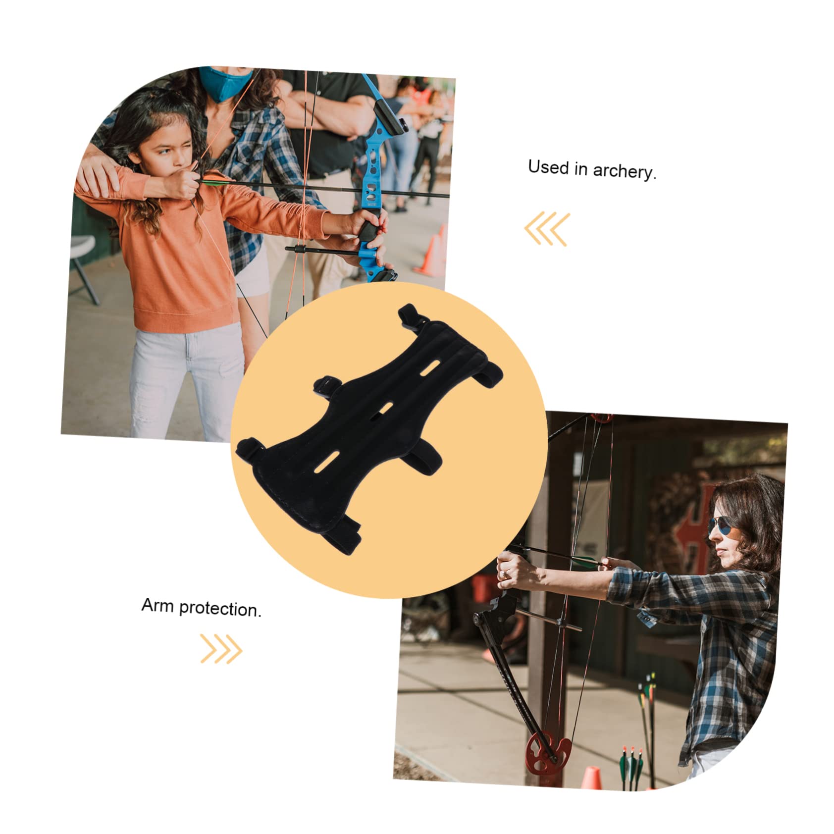 BRIGHTFUFU 3 Pcs Arm Guard Adjustable Armguard Lightweight Protection