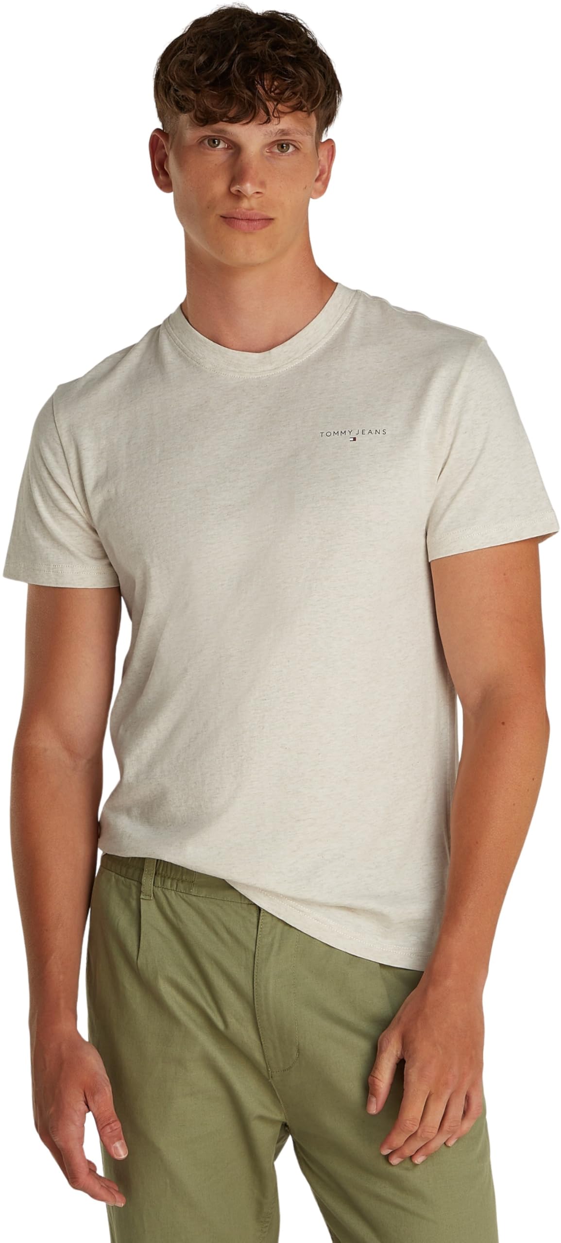 Tommy Jeans Herren TJM Slim Linear Chest Tee EXT Dm0dm21188 S/S T-Shirt