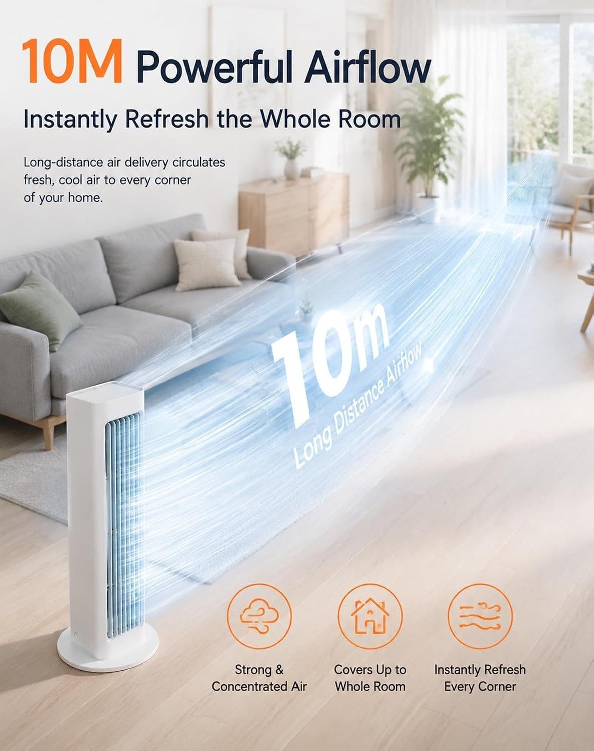 Climatizzatore Portatile Ricaricabile con Telecomando, 3 velocità e Raffreddamento Rapido Silenzioso, Senza Installazione per Camera da Letto Ufficio