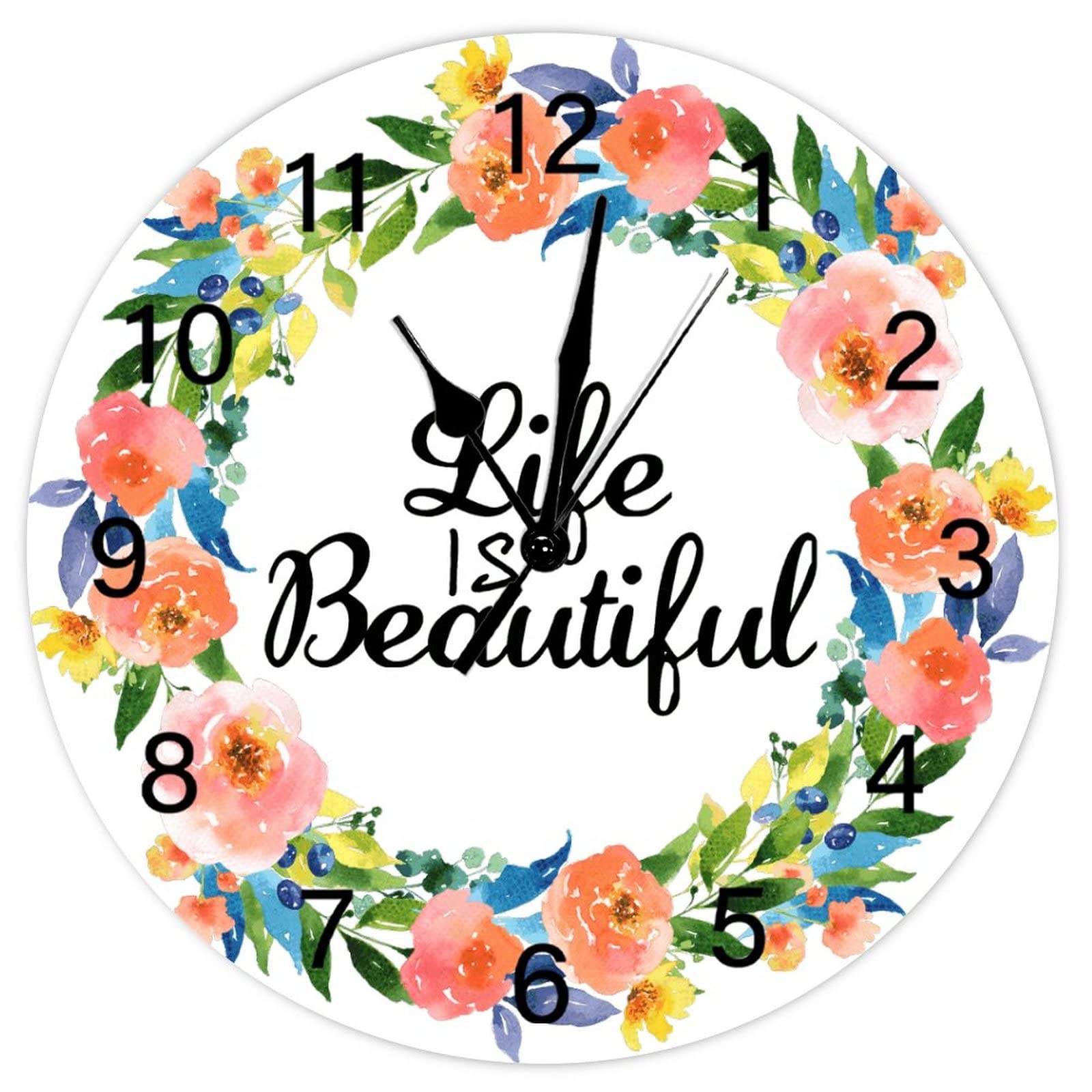 Horloge murale en bois pour embellir un mur vide style campagne