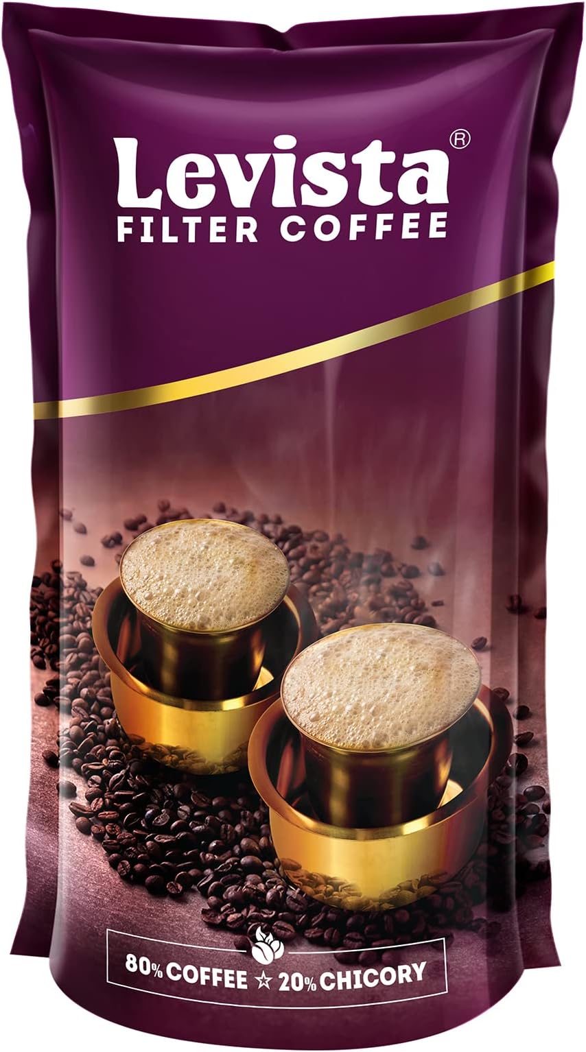 Levista Instant, Premium & Filter Coffee (Mixed Size and variant) (500g (pack of 1), Filter Coffee 80/20)