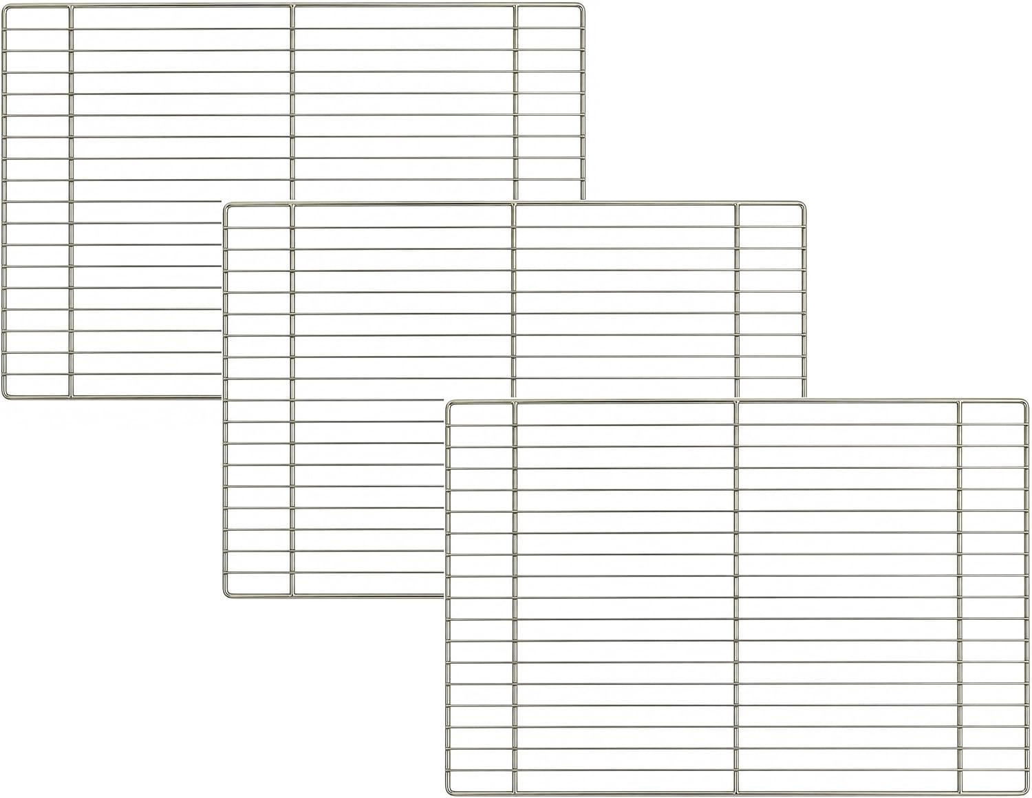 OCS Parts 17" x 25 Cooling and Icing Rack for Full Size Sheet Pans | Nickel Plated Steel Cooling Rack for Home and Commercial Kitchens