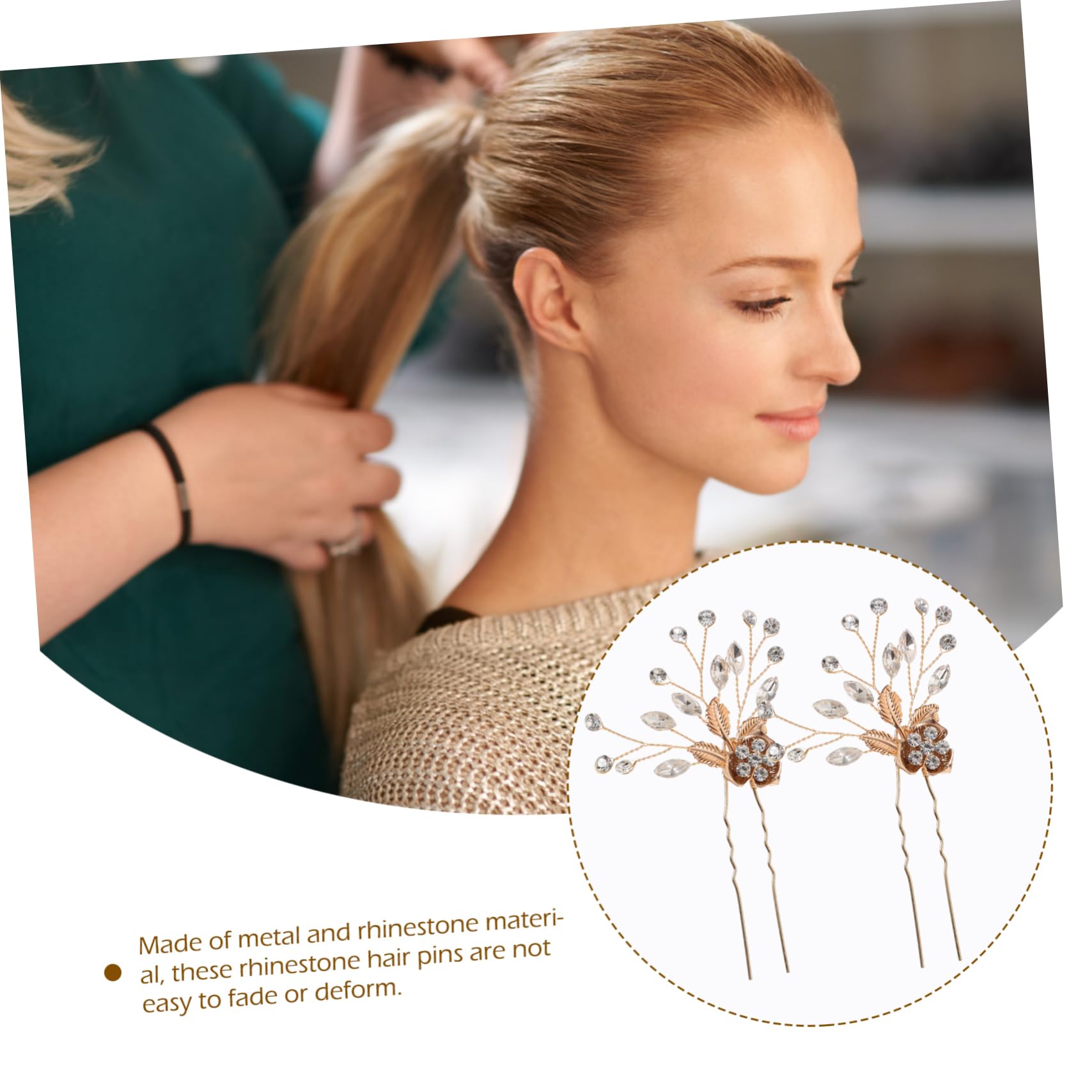 Didiseaon 10 Piezas Tocado De Novia Horquilla De Plata Conjunto De 2 Horquillas De Pelo De Boda Pasador De Pelo Para Mujeres Accesorios Para El Cabello Decoraciones Para El Cabello Para