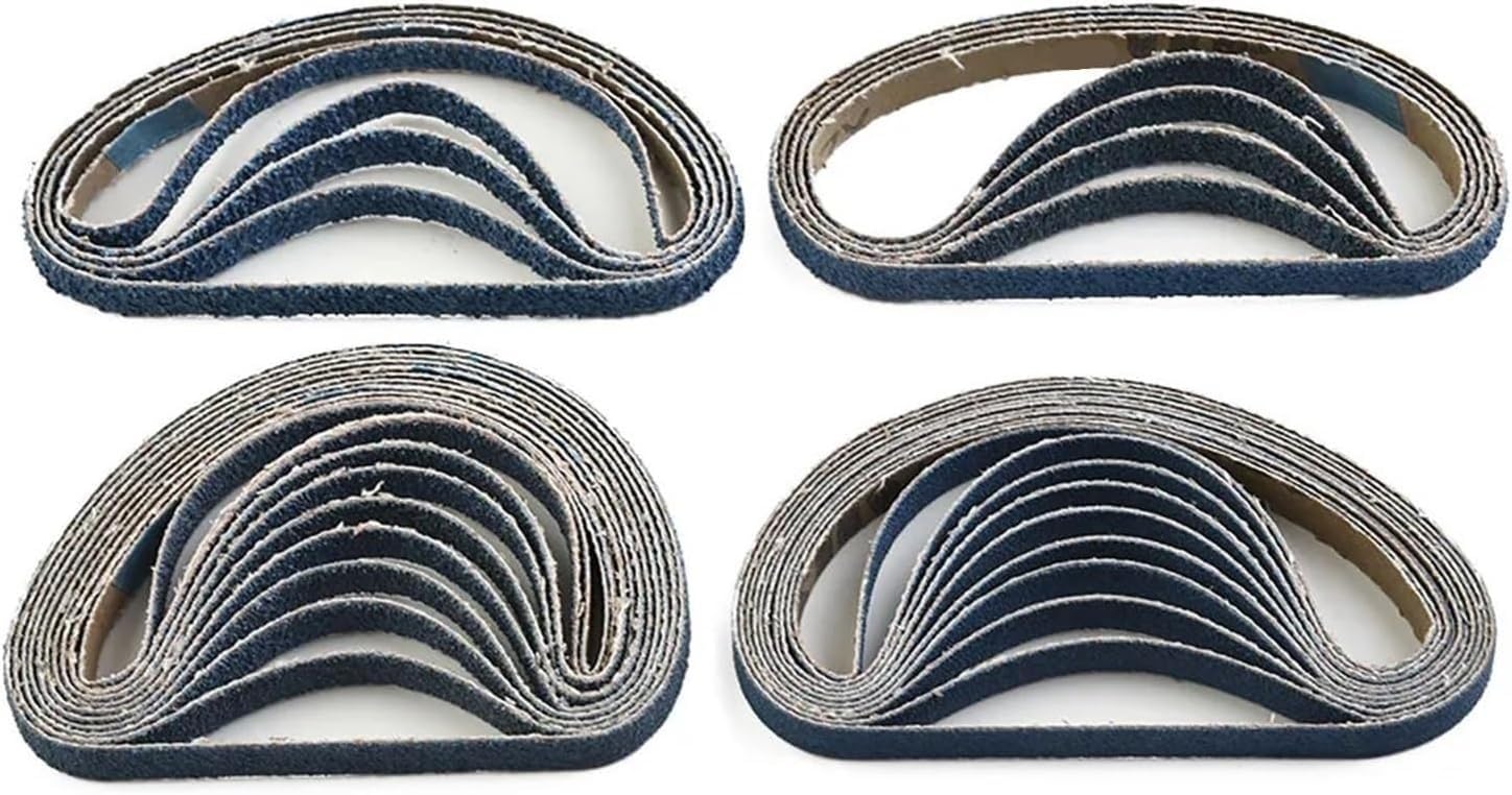 10 szt. 520 x 20 mm cyrkonowe pasy szlifierskie o ziarnistości 40 do polerowania metalu i drewna(120 Grits)