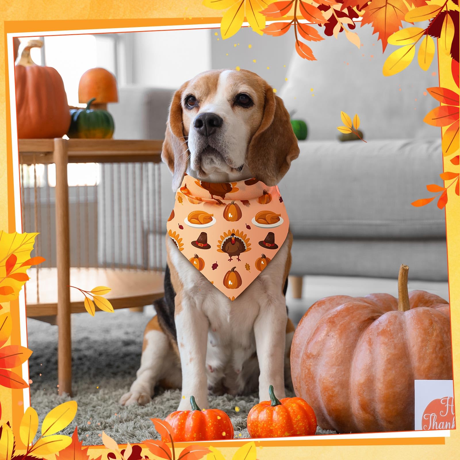 Amylove 120 bandanas de Navidad para perros, a granel, día de Acción de Gracias, día festivo, triangulares, pañuelo para cachorros, bufanda ajustable para mascotas, accesorios de disfraz de gato