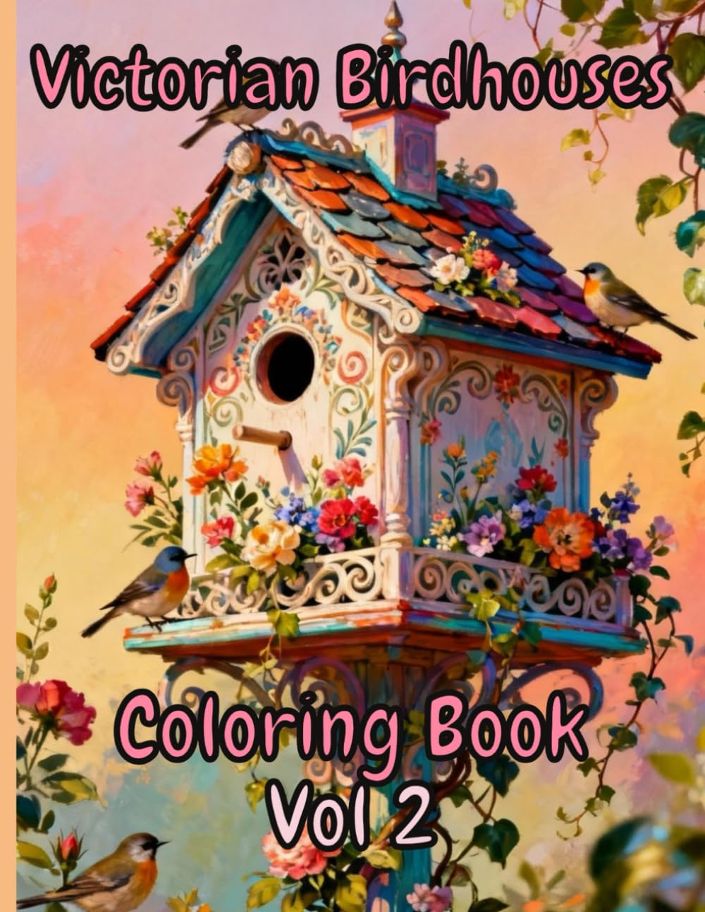 Victorian Birdhouses Coloring Book Vol 2: Whimsical Homes for Feathered Friends