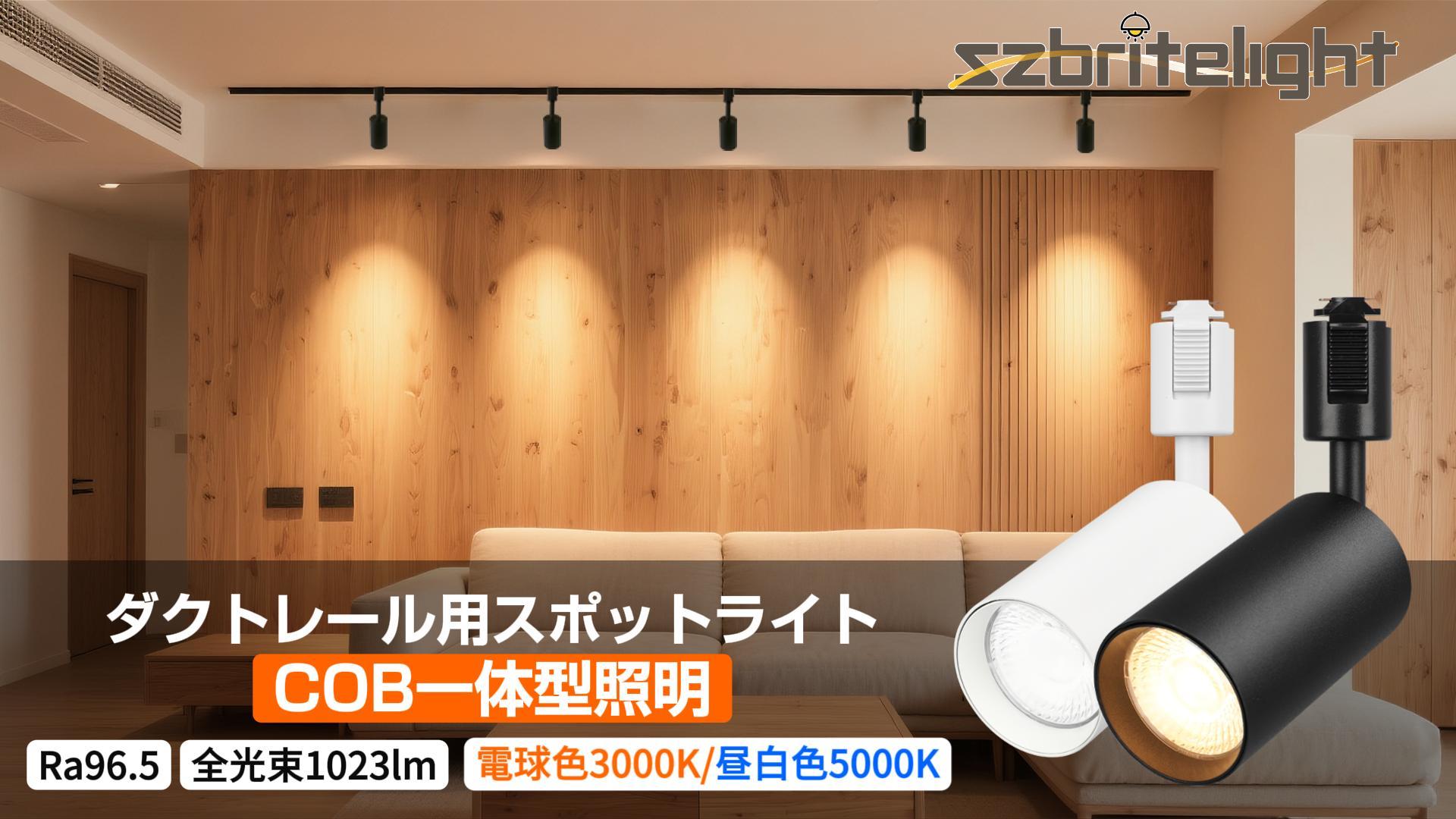 Amazon.co.jp : szbritelight LEDダクトレールスポットライト 4個