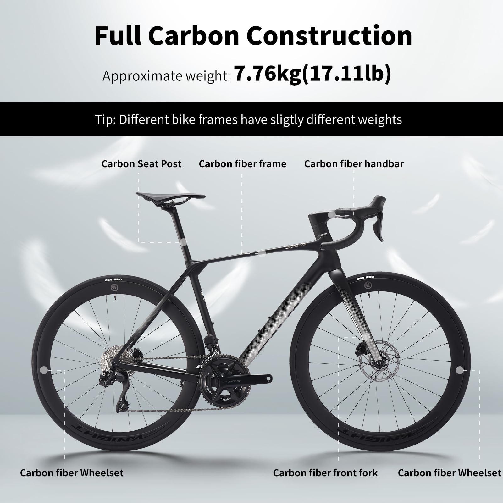 Amazon | SAVADECK 2026 SLR7 カーボンロードバイク – シマノ 105 Di2