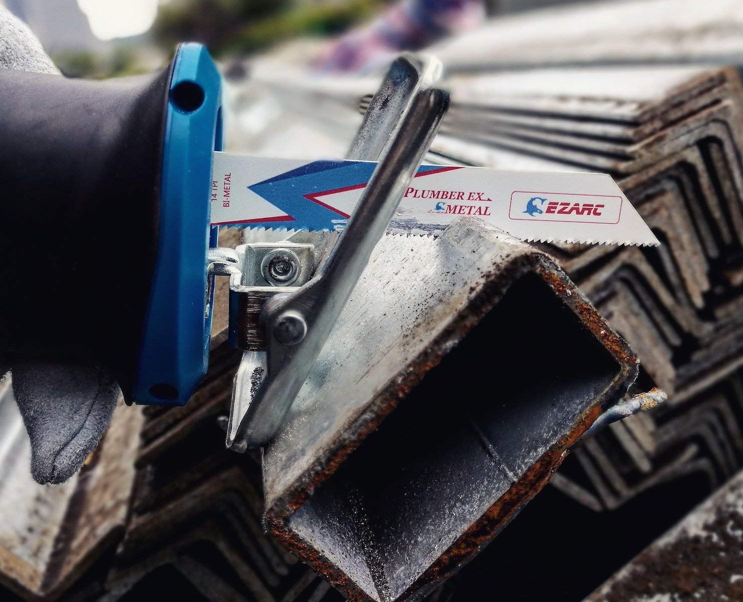 Lame Sega A Gattuccio Bimetalliche Cobalto R922PT 225mm 18TPI - Set 5 Pezzi Per Metallo Sottile - Foto 2