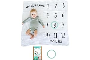 Kate and Milo Baby Monthly Milestone Blanket: Preserve Precious Memories