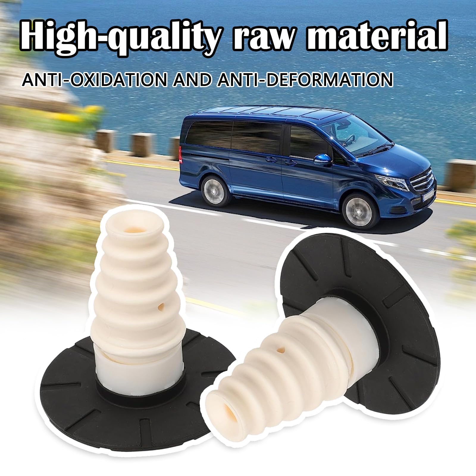 Gomma a Molla, 2 Pcs Tampone Di Arresto Sospensione Balestra In Gomma Per Mercedes Benz W447 W448 Molla Aggiuntiva Asse Posteriore Per Classe V OEM A4473240100 4473240100 Posteriore Sinistra E Destra