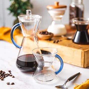 CHEMEX Glass Coffeemaker Cover | 3 Inch Diameter, Keeps Coffee Warm, Dishwasher Safe, Elegant Glass Accessory