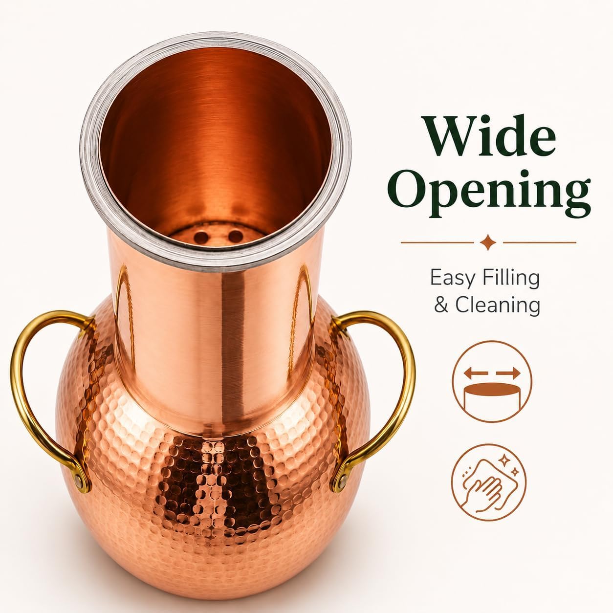 Kit de alambique de cobre de 2 litros con termómetro para aceites esenciales, whisky y destilación doméstica