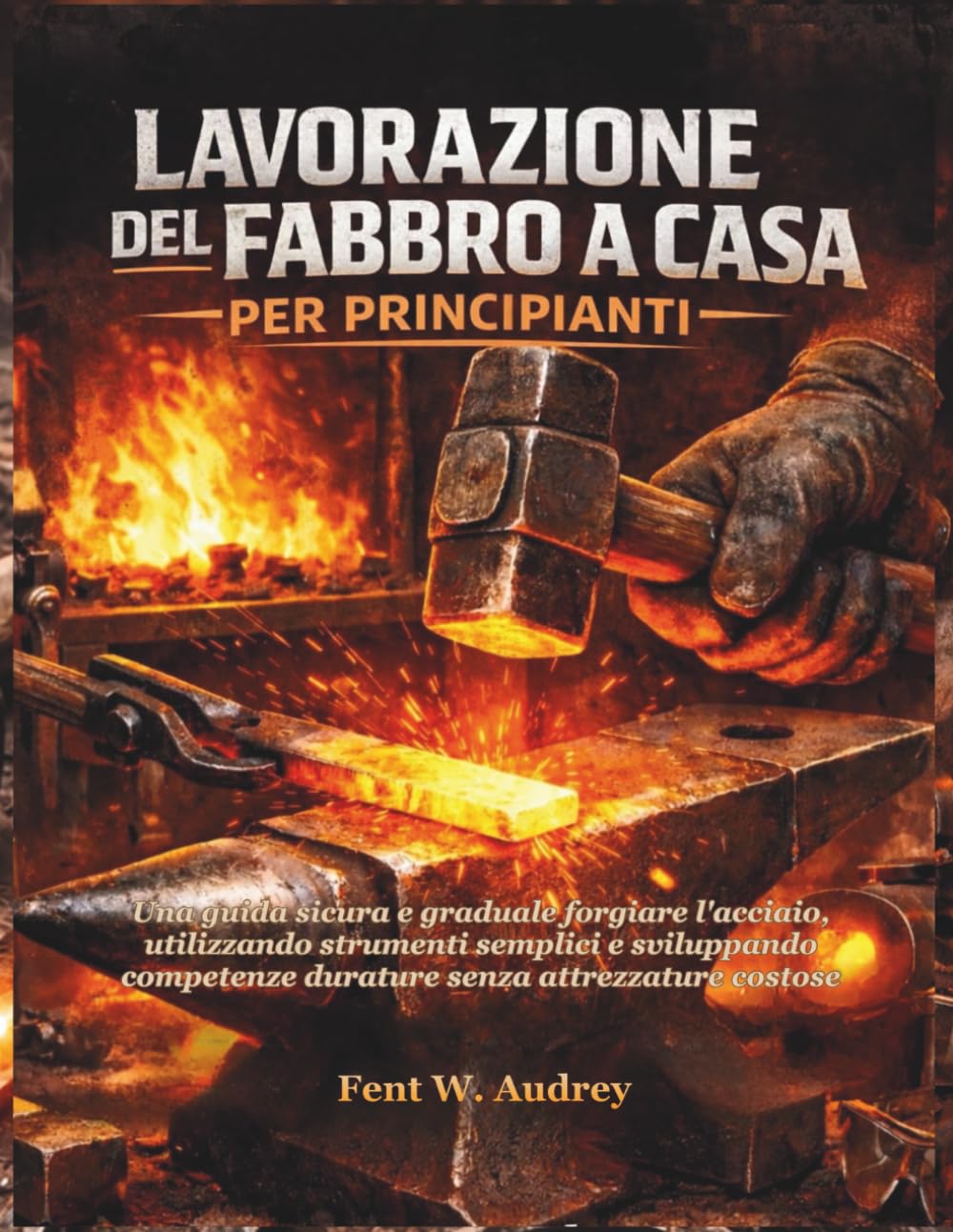 LAVORAZIONE DEL FABBRO A CASA PER PRINCIPIANTI: Una guida sicura e graduale forgiare l'acciaio, utilizzando strumenti semplici e sviluppando competenze durature senza attrezzature costose