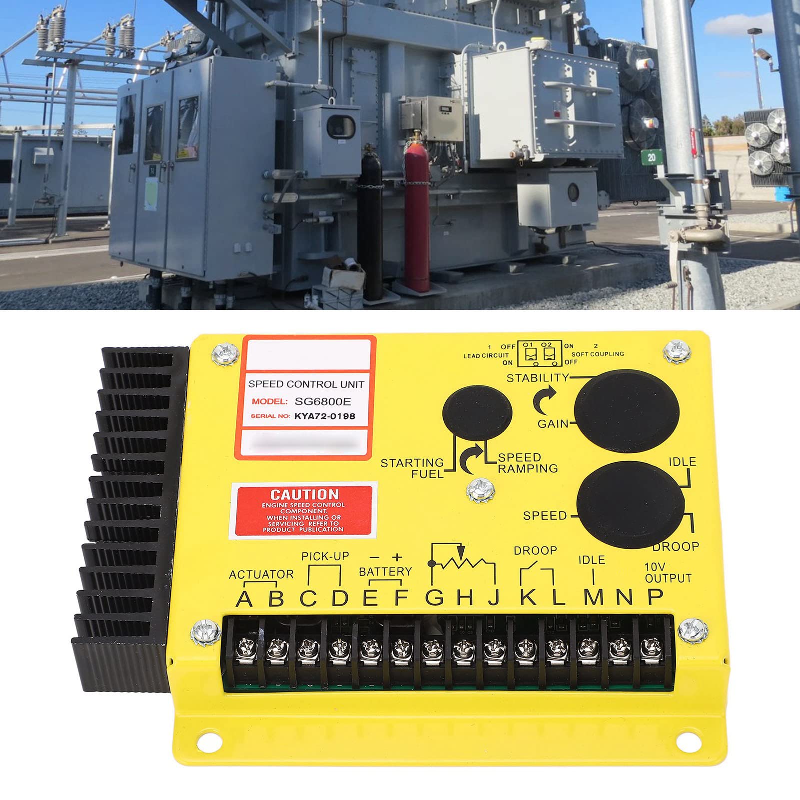 Controlador De Regulador Electrónico Controlador De Velocidad Del Motor Diésel Regulador Generador Tablero De Control De Velocidad 3000 Rpm Dc12v-24v