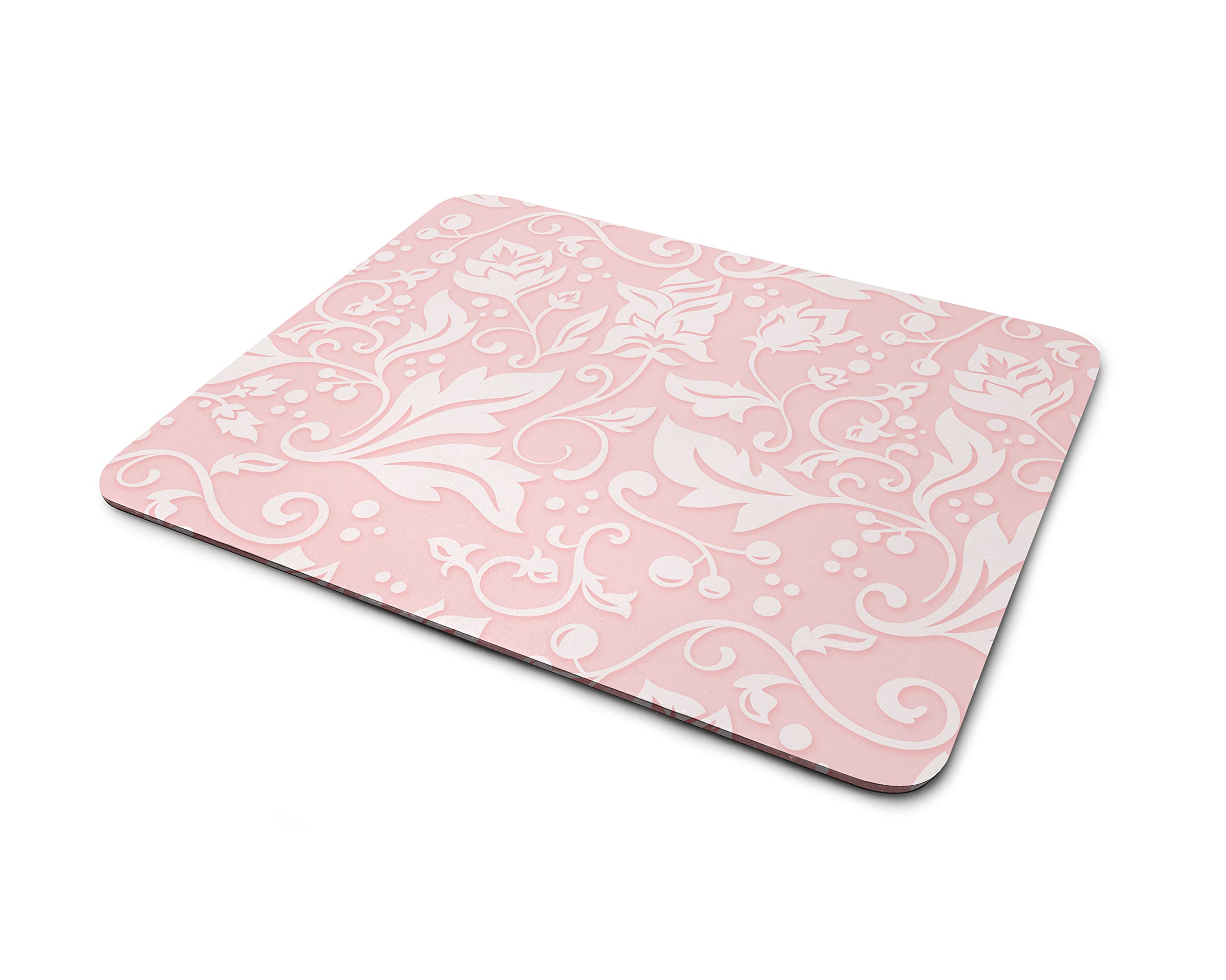 Houseward Pink and White Floral Abstract Design 13 Printed Designer Mouse pad for Computer, PC, Laptop (23 * 19 cm)-image-36