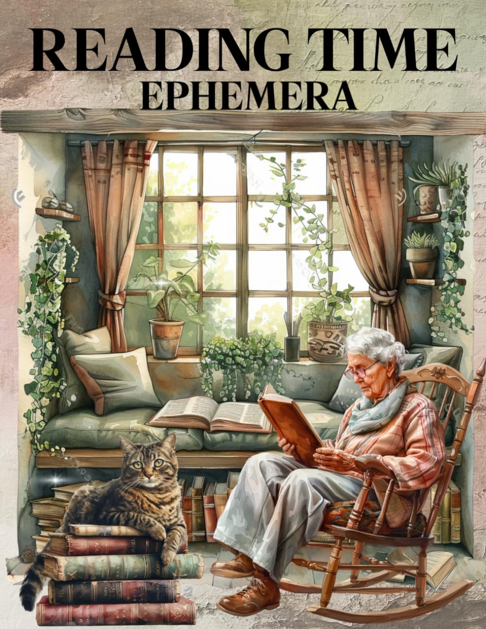 Reading Time Ephemera Book: High Quality Images Of Peoples, For Paper Crafts, Scrapbooking, Mixed Media, Junk Journals, Collage Art, Artist Trading