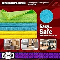 Vista 6 de AIDEA Paño de limpieza de microfibra, 50 unidades, toallas de microfibra para automóviles, paños de lavado de primera calidad, trapos de limpieza