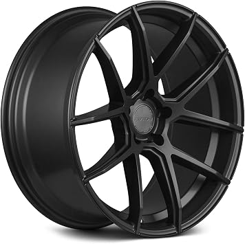 AVID.1 SL02 Matte Black 18x9.5 Custom Wheel 5x4.5 Bolt Pattern with +18 Offset Premium Multi-Spoke Alloy Wheel Passenger Car Accessories
