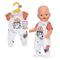 BABY born Tutina con motivo giungla e maniche corte – Accessori di alta qualità per bambole – Abbigliamento adatto a tutte le bambole di 36 cm