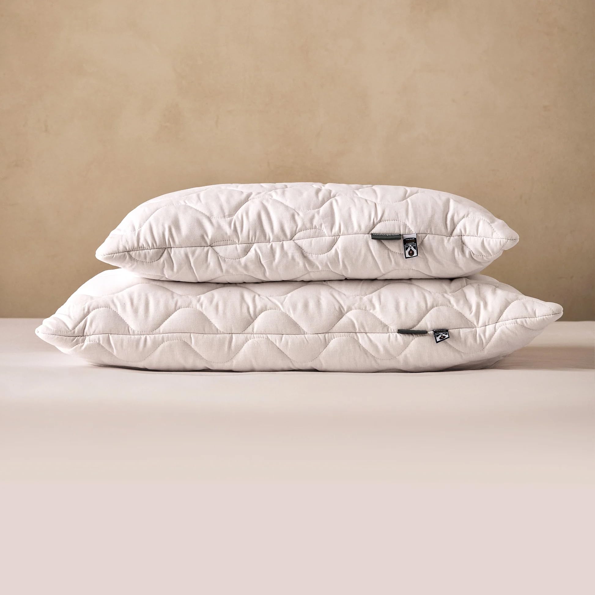 Amazon.com: WOOLROOM Classic Quilted Wool Pillow Standard - 100