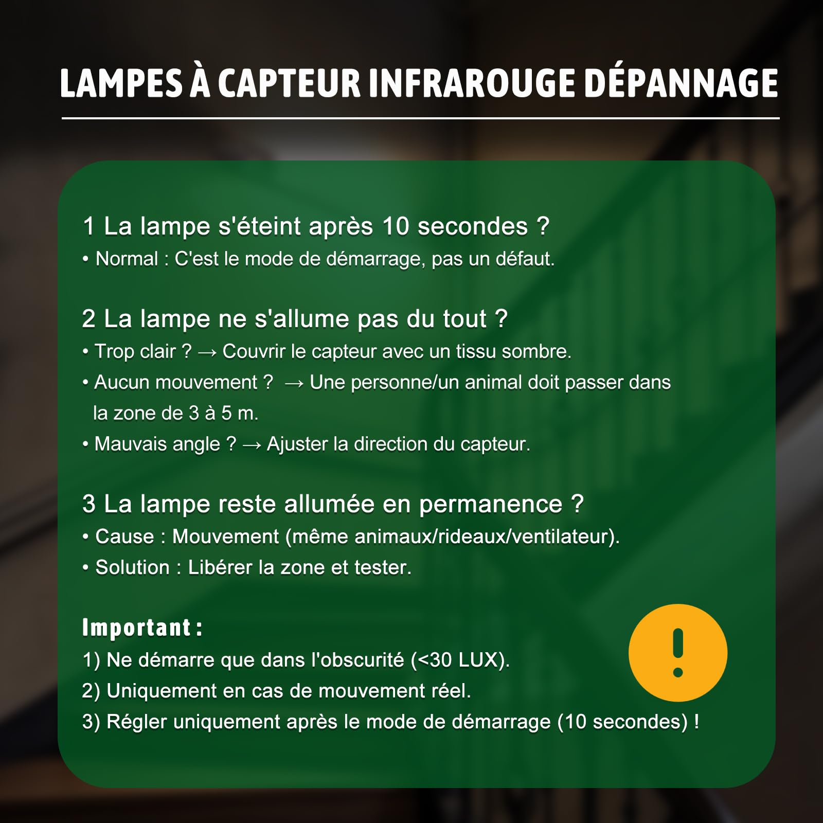 Neon LED 120 cm avec Detecteur de Mouvement 36W 3600LM Tube LED Sensor Lampe Linkable Luminaire Plafonnier Reglette LED Blanc Neutre 4000K IP65