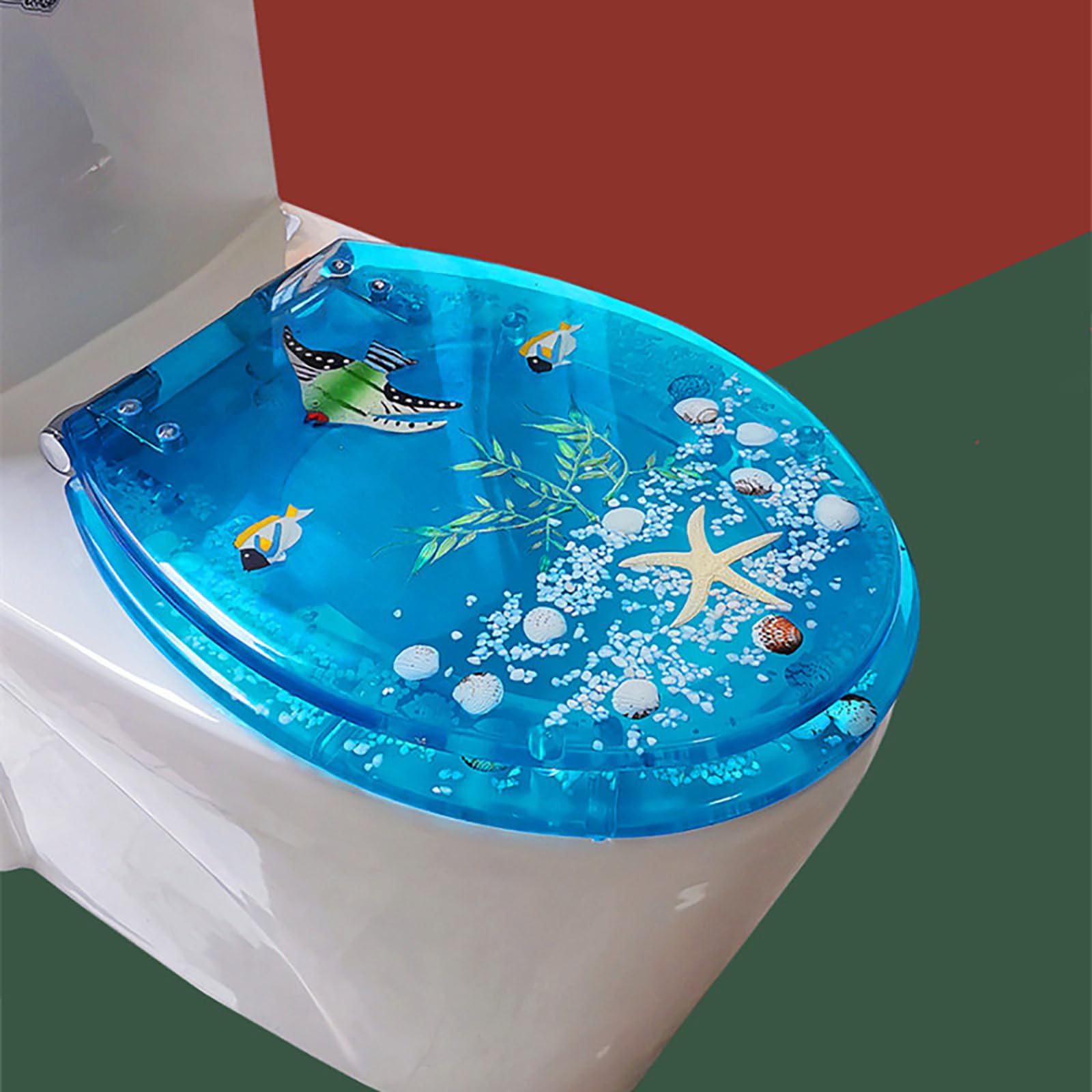 Lunette de toilette en résine pour transformer vos WC en une escale marine
