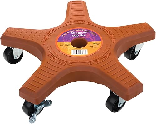 Bandeja de plantas. Combina el carro con soporte giratorio con maceta o maceta decorativa para decorar tu jardín, patio, terraza, casa, piscina.