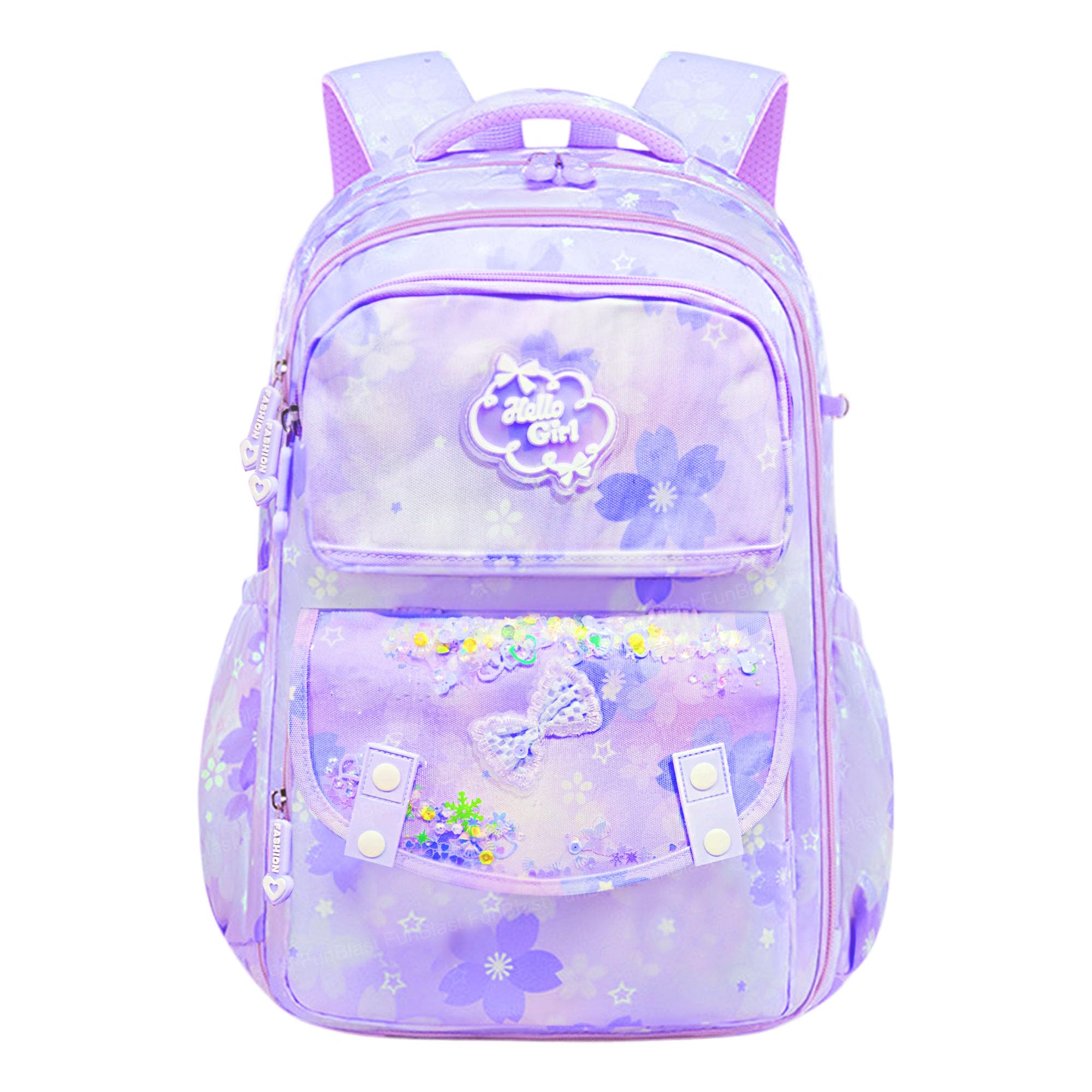 funblast School Bag for Girls and kids, Lightweight Casual Backpack, Large Capacity School Bags for Girls, Kawaii Bags, Japanese School Bags (45 X 30 X 18 Cm)-picture-0