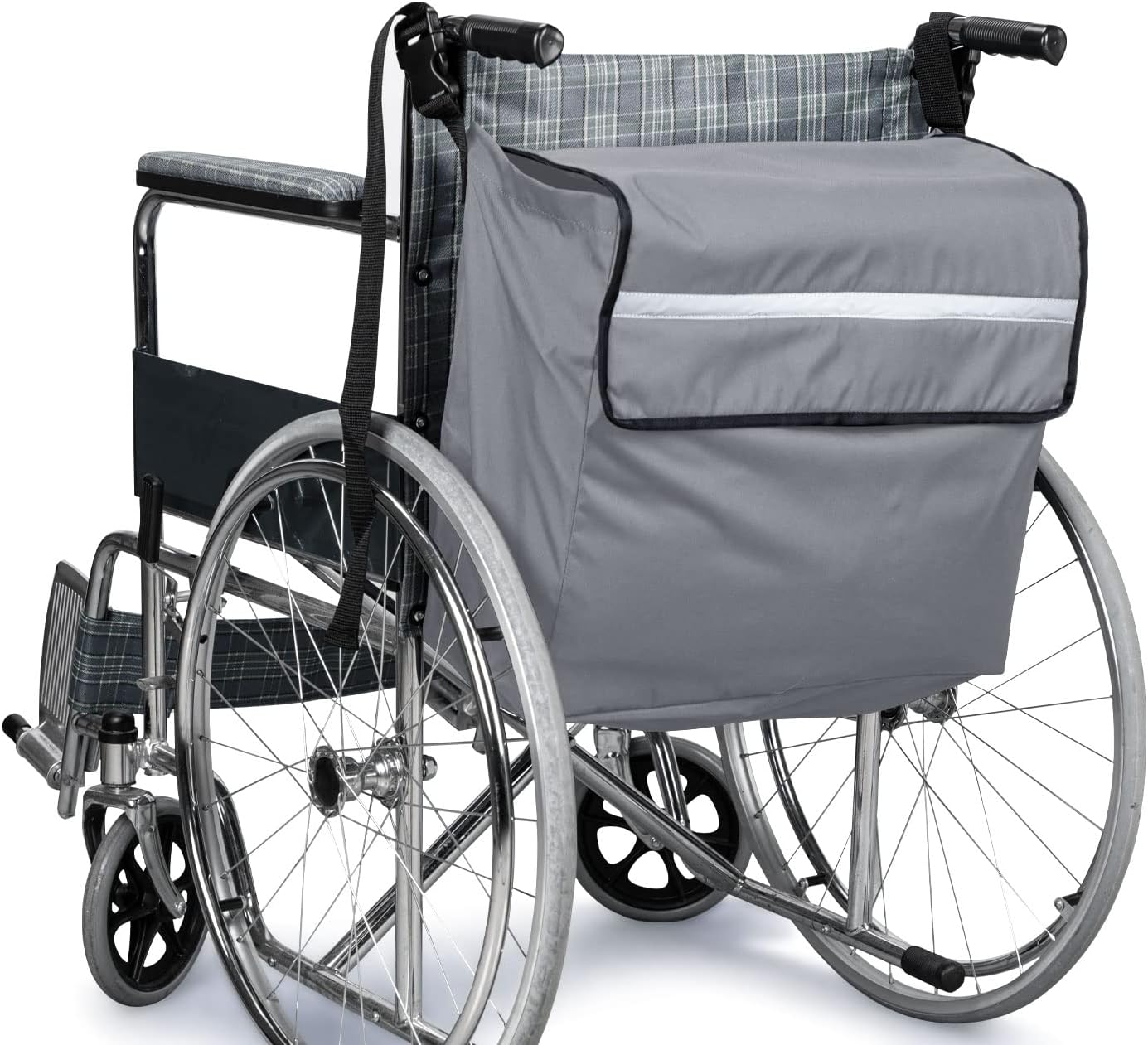 SWISSELITE Wheelchair Bag,Wheelchair Backpack Bag,Wheel Chair Storage Tote Accessory-Large Capacity with Reflective Stripe for Walker Rollator Wheelchair Transport Chair : Everything Else