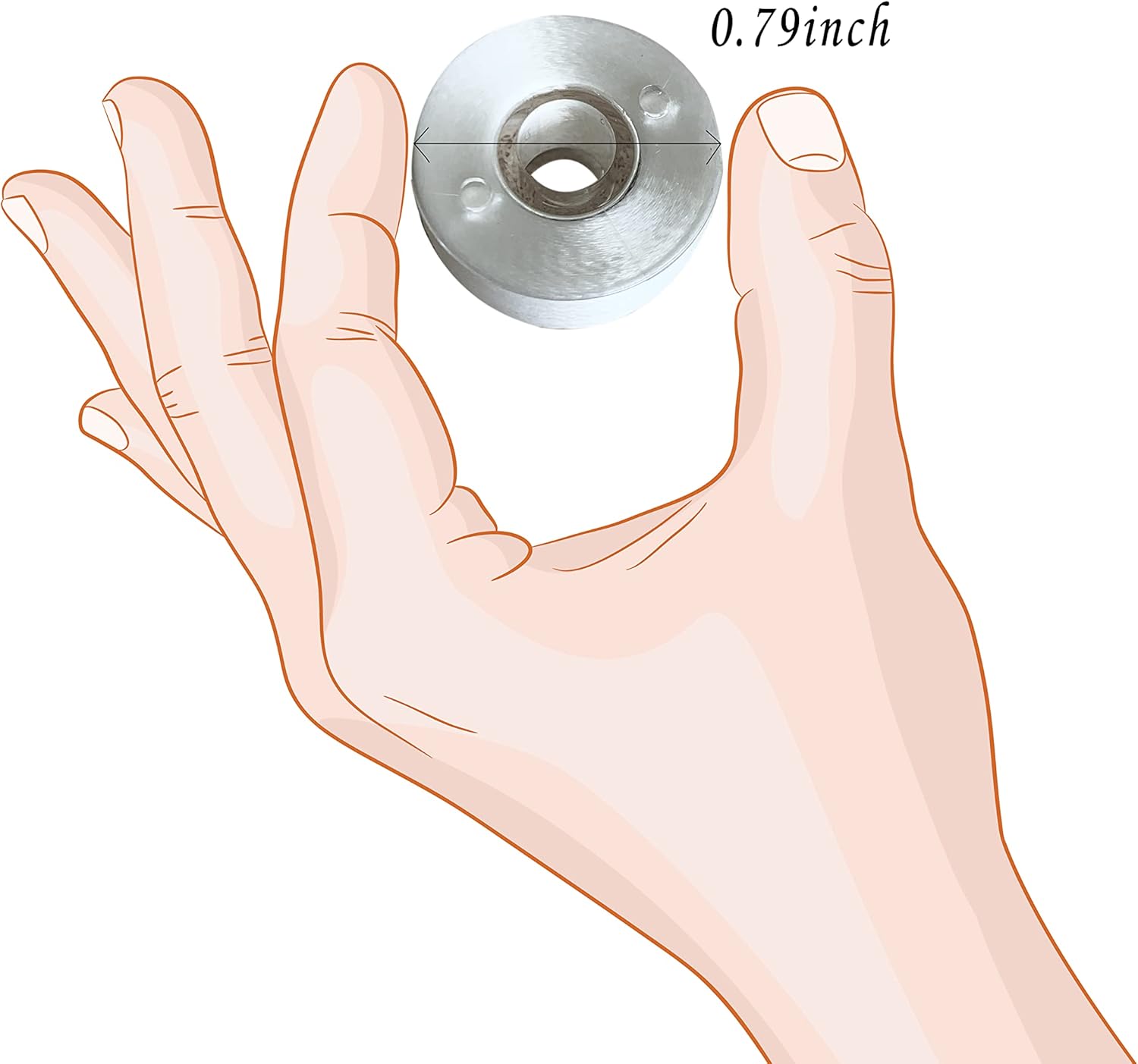 HimaPro 144 PreWound Bobbins for Embroidery and Sewing Machines Class 15 Size A (SA156) Plastic Sided 60 WT Polyester Sewing Thread(144 White)