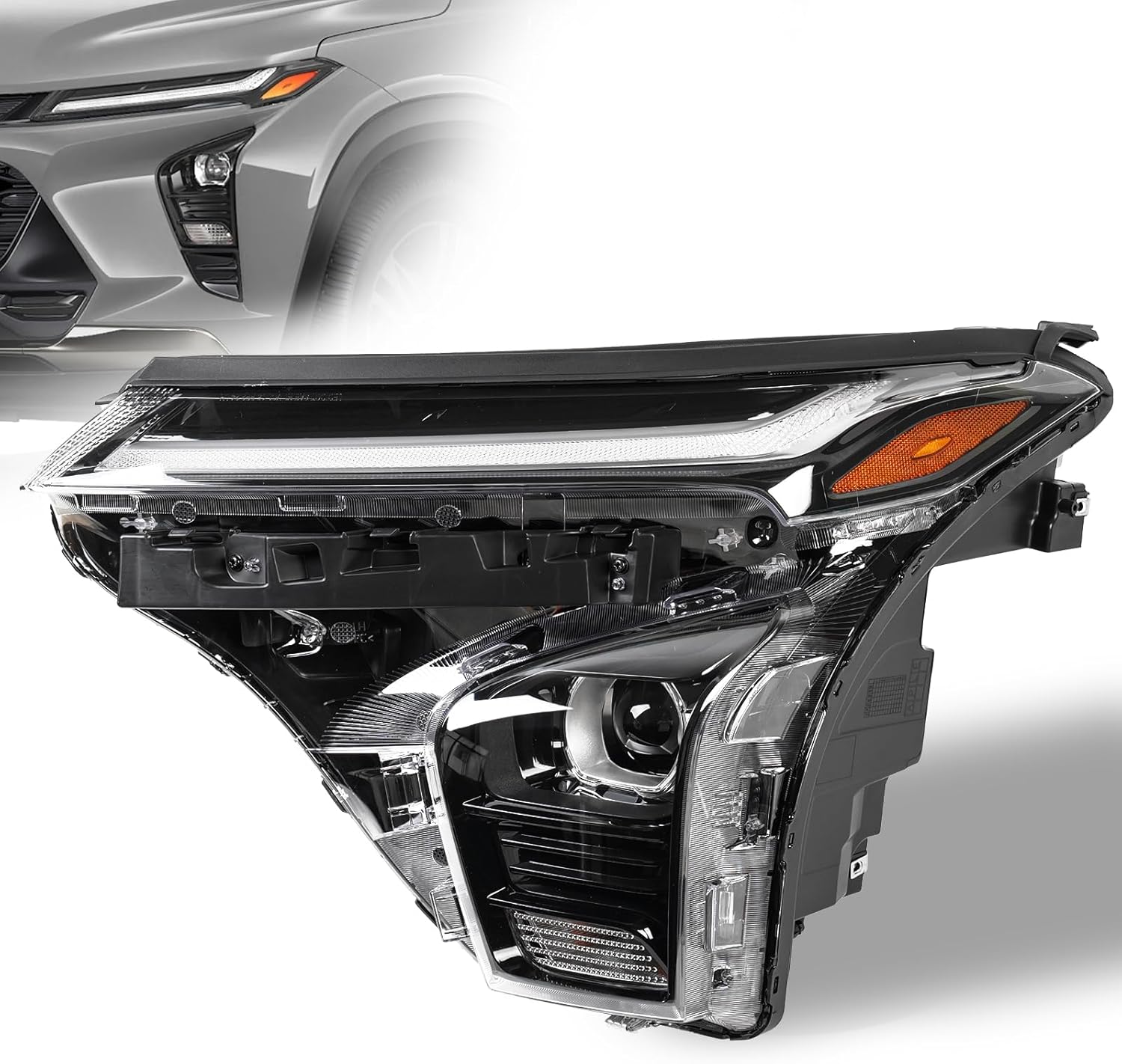 W/ LED DRL Head Light Assembly for Chevy Trax 2024 2025, LED Factory OEM Style Projector Head Lamp Headlight Assembly for Chevy Chevrolet Trax 2024 2025 GM2502553 42876952, Driver Side,W/ Bulbs