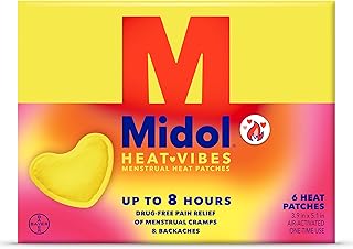 Midol Heat Vibes Menstrual Pain Relief Heat Patches - 6 C...