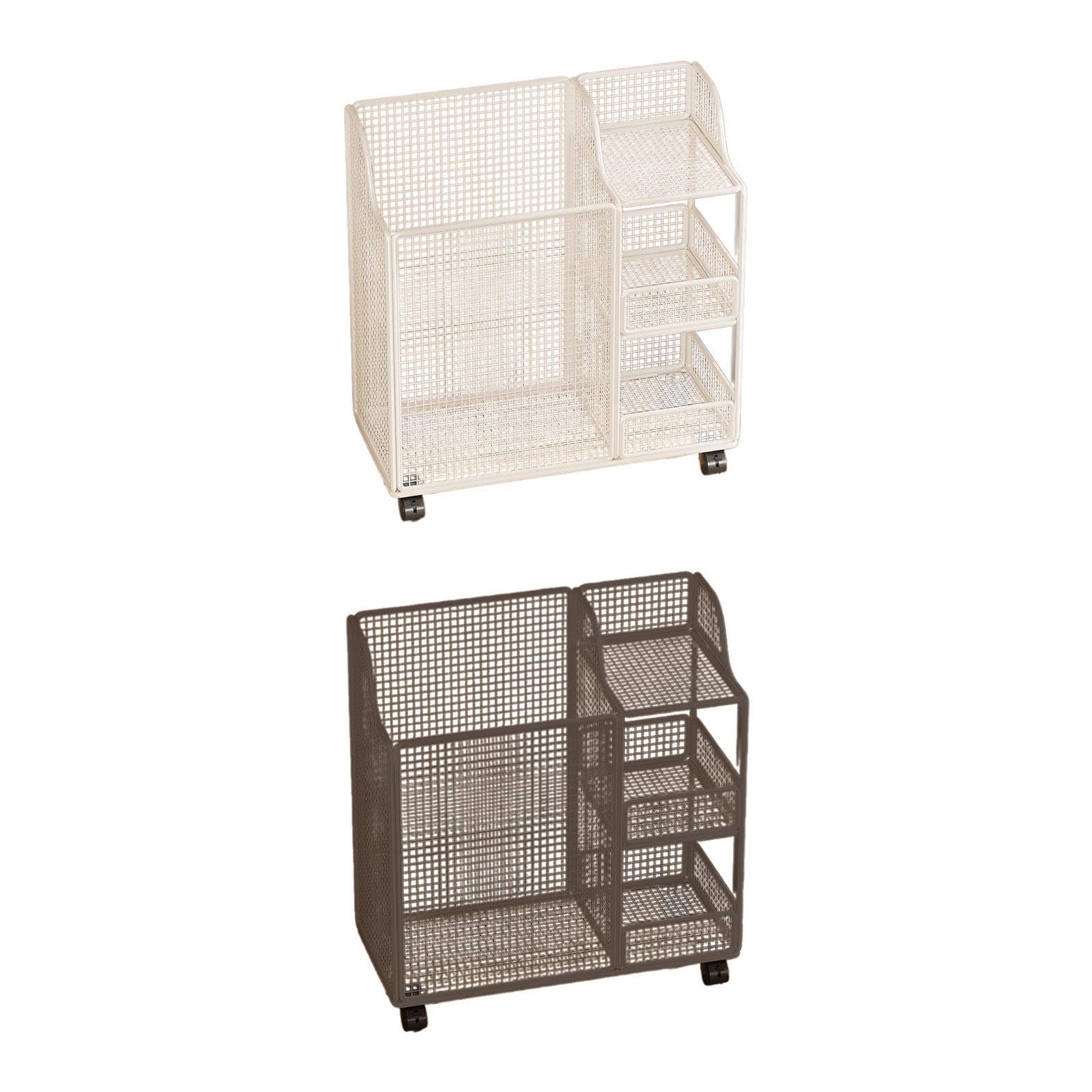 MERISHOPP Yoga Mat Storage Rack Exercise Fitness Organizer for Yoga Blocks Kettlebells White| Sports Equipment | Outdoor Sports Gear | Exercise Gear-image-28
