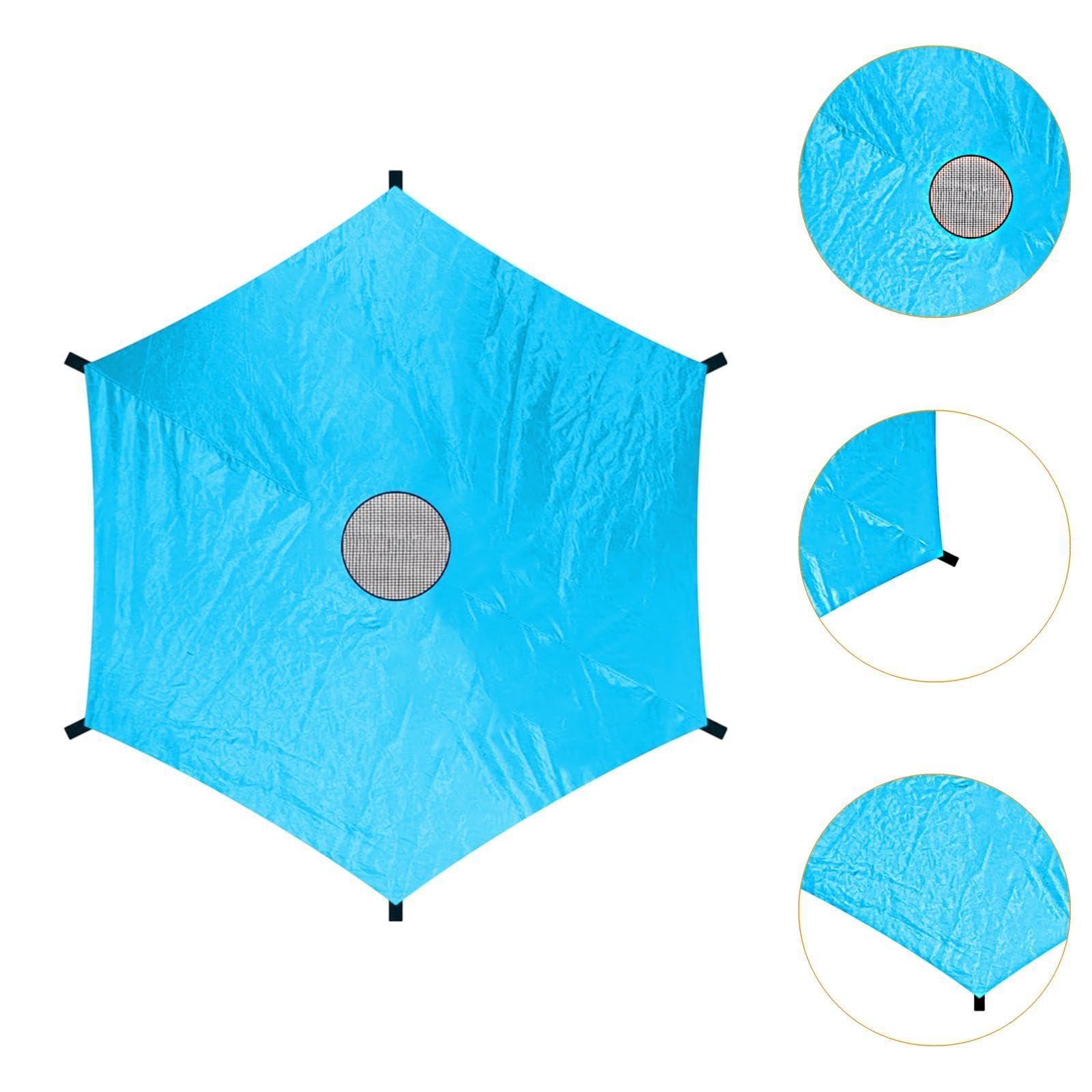 QSTDGVPW Trampoline Shade Cover Trampoline Sun Protection Playground Outdoor Trampoline Awning, 2.44M