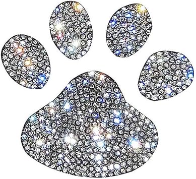 Footprint Bling Crystal Rhinestone Car Sticker Decal