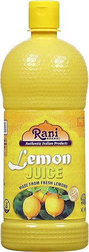 Rani - Jugo de limón 33.8 onzas (1 litro) vegano, sin gluten, sin OMG, sin colores, origen indio