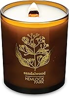 Vista 15 de Hemlock Park Vela de mecha de madera ámbar y dorada hecha a mano con cera de coco natural (estándar de 7.2 onzas, ámbar)