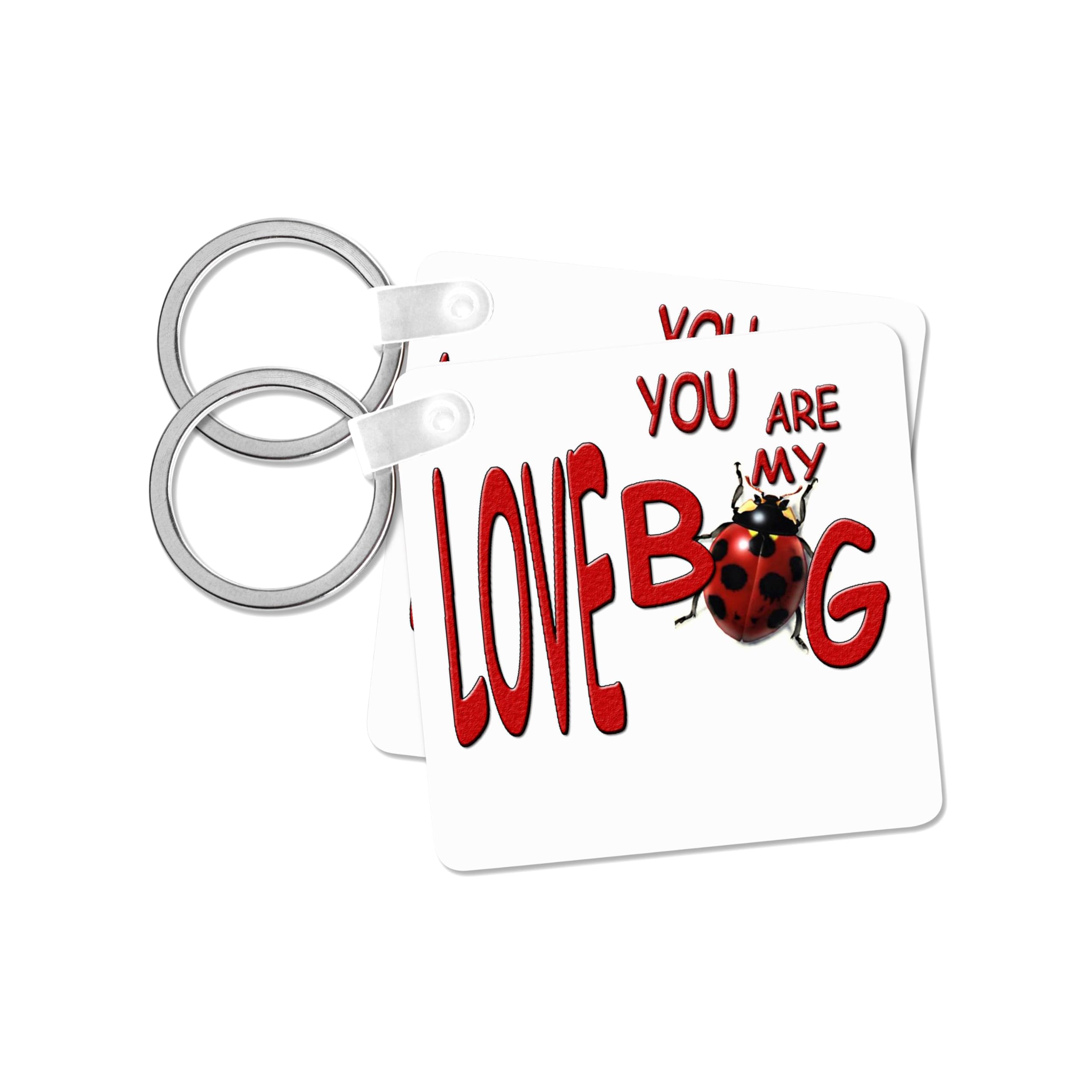 3dRose, You are My Love Bug, set of 2 Key Chains