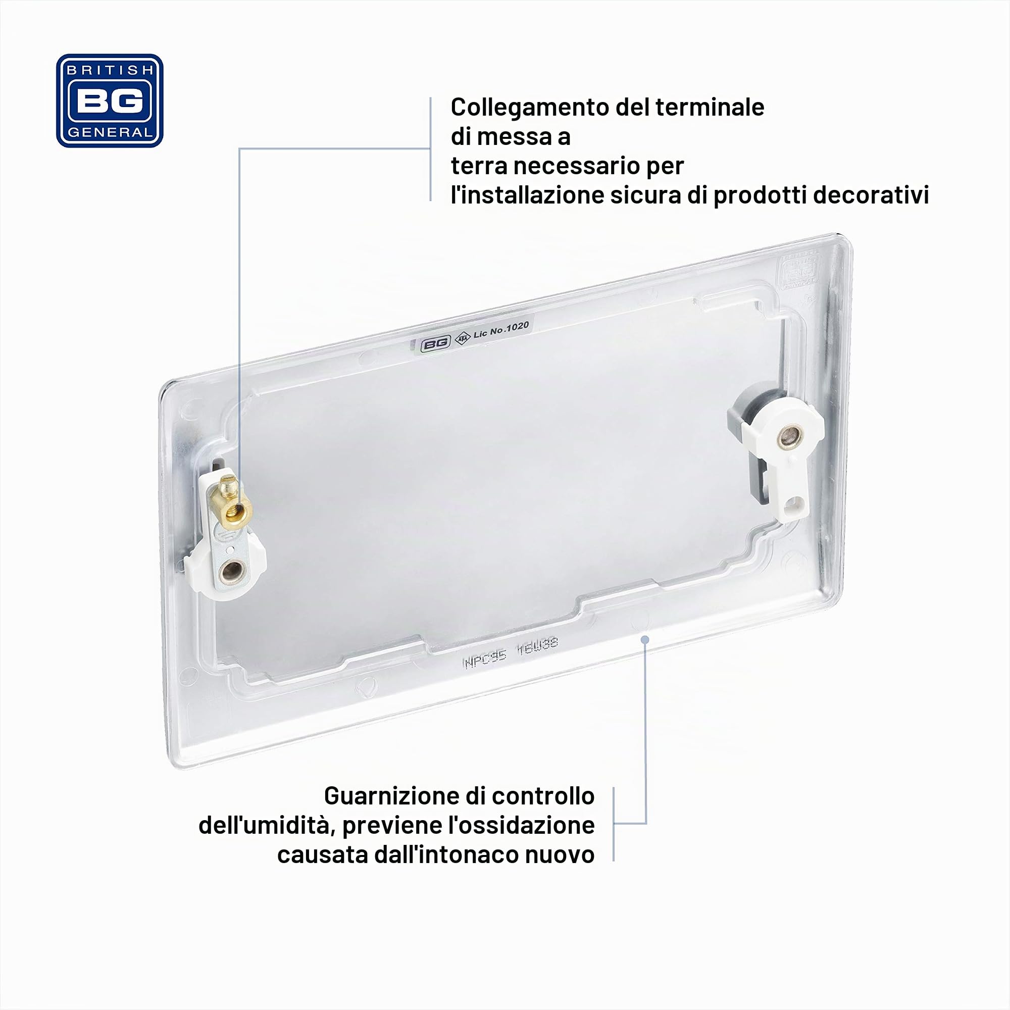 BG Electric - Piastra doppia vuota
