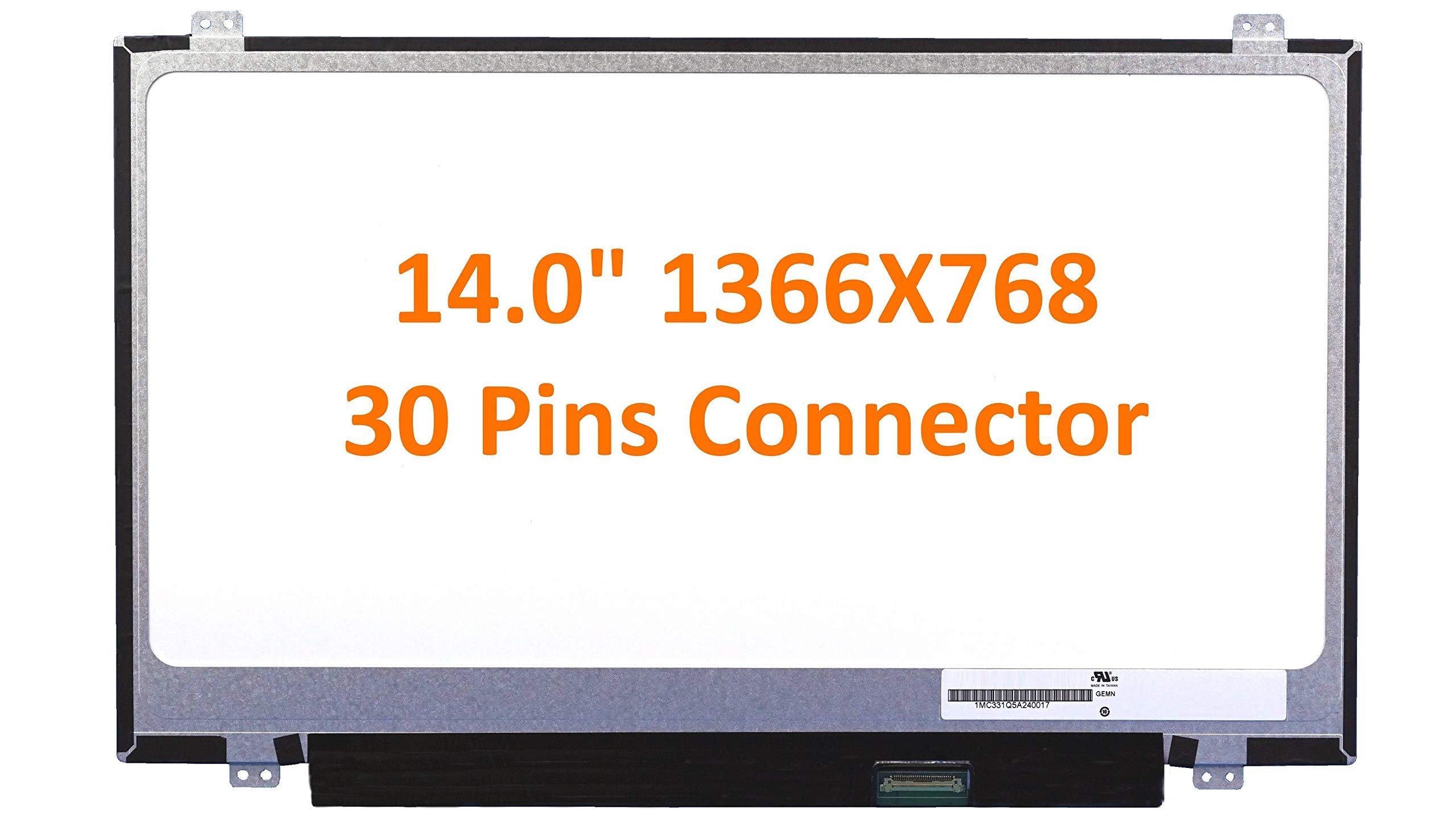 Schermo di ricambio per computer portatile LCD da 14" per HB140WX1-601 (BOE05F3)