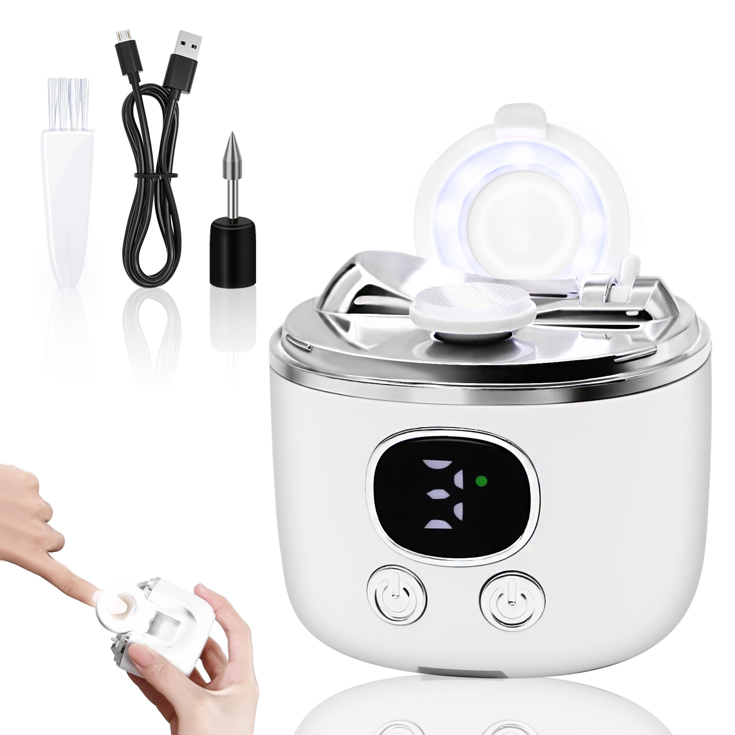 Electric Nail Clippers for Seniors, Automatic Nail Clipper & Trimmer
