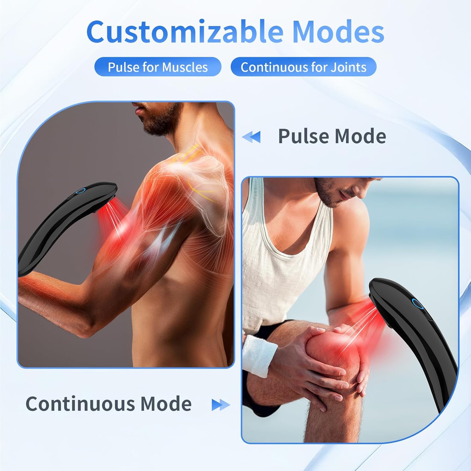 Red Light Therapy for Body, Handheld Red Light Therapy Device for Joints & Muscles Pain Relief, Portable 620nm 18 Pcs LED Light Wand for Shoulder, Elbow, Knee - Image 6