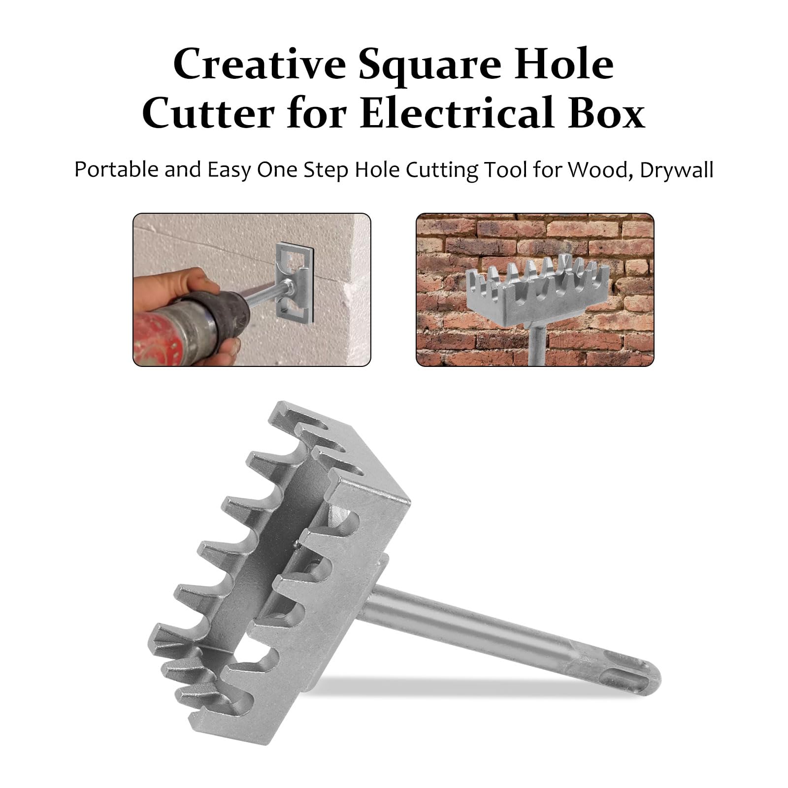 Abridor Cuadrado Square Drive Para Cajas de Calibre 86, Ranurado Rápido y Preciso, Acero Al Manganeso Resistente Al Desgaste, Herramientas Eléctricas, Herramientas Para El Hogar (1pcs)