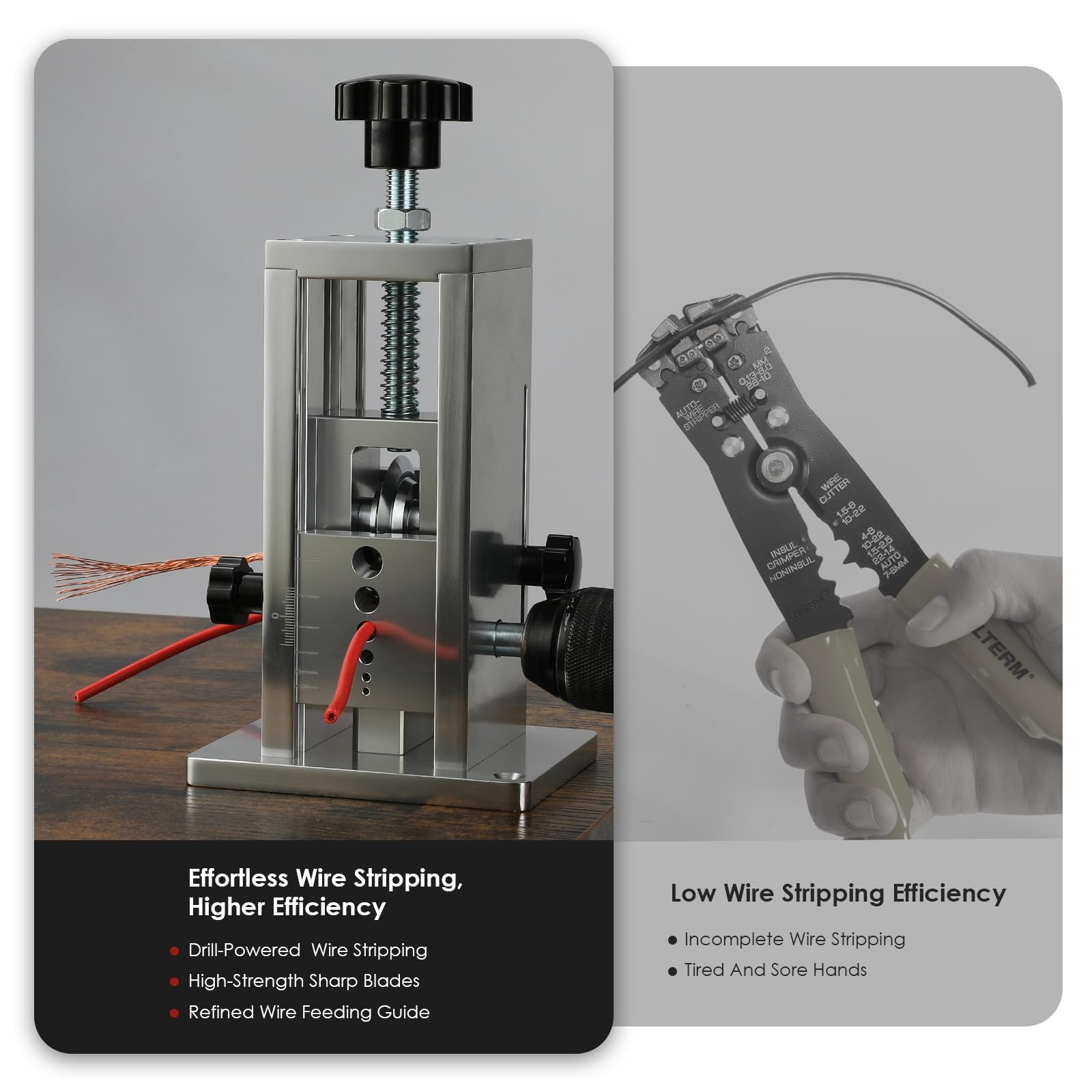 Drill-Powered Wire Stripper Machine for 0.07