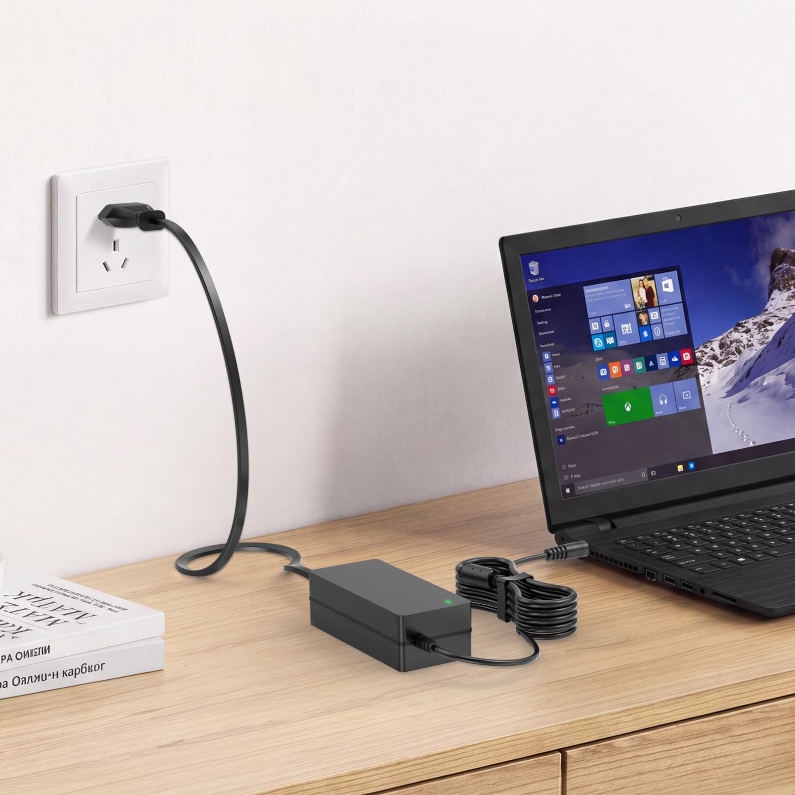 19V 3.42A Cargador de portátil, 19 Volt 3.42A 3.15A 2.37A 2.1A 1.75A Adaptador de alimentación para HP Acer Samsung Toshiba Fujitsu Lenovo ASUS Gateway IBM Sony LG TV Monitores