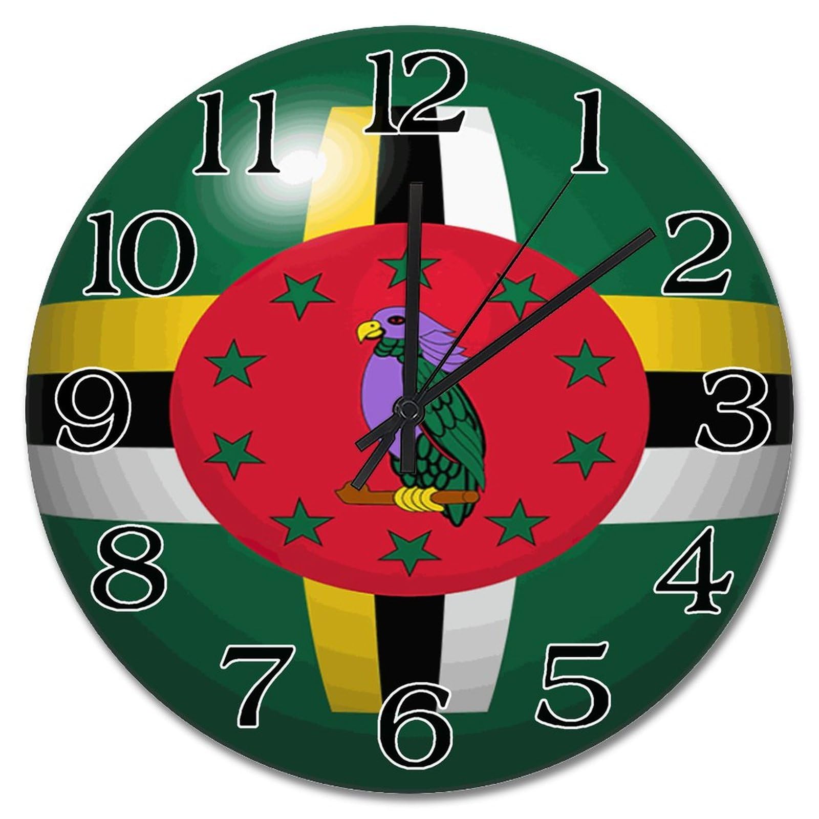 Horloge murale en bois silencieuse à suspendre chambre