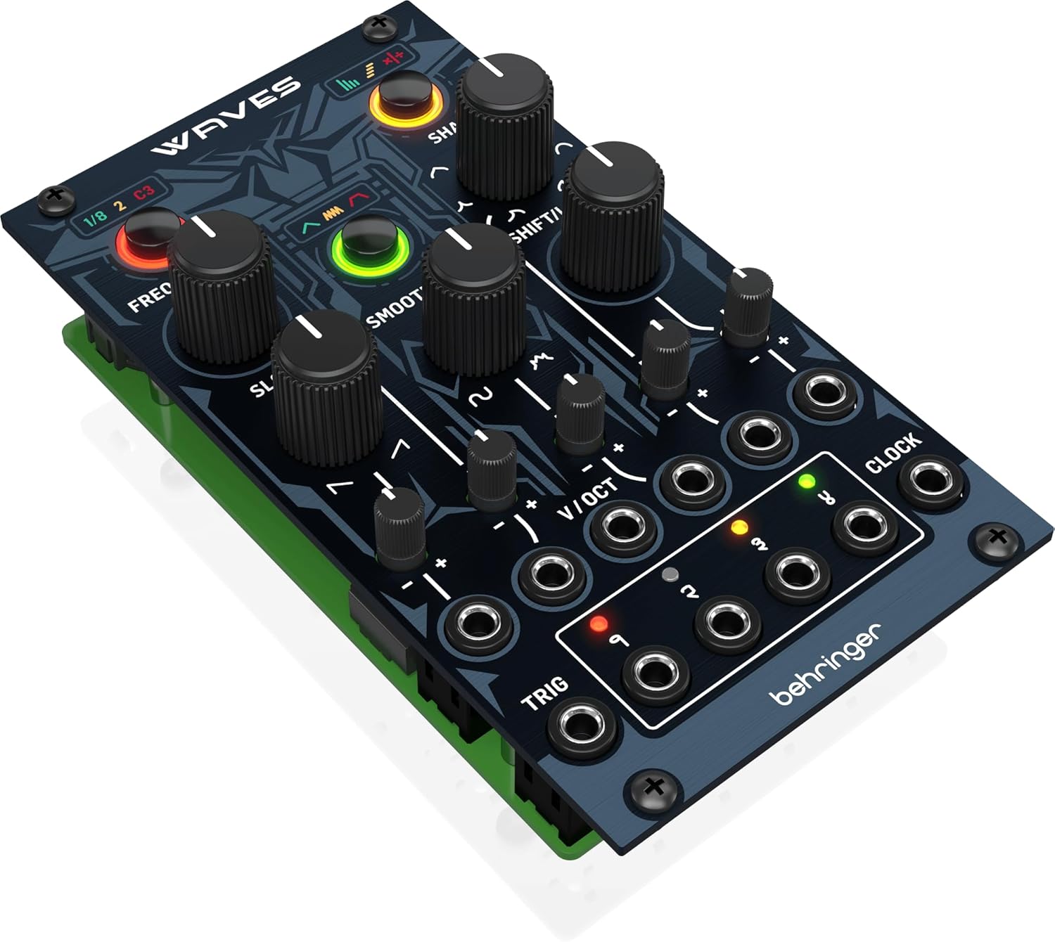Behringer WAVES Tidal Modulator & Function Generator for Eurorack Versatile LFO Module for Dynamic Modular Synthesizer Modulation