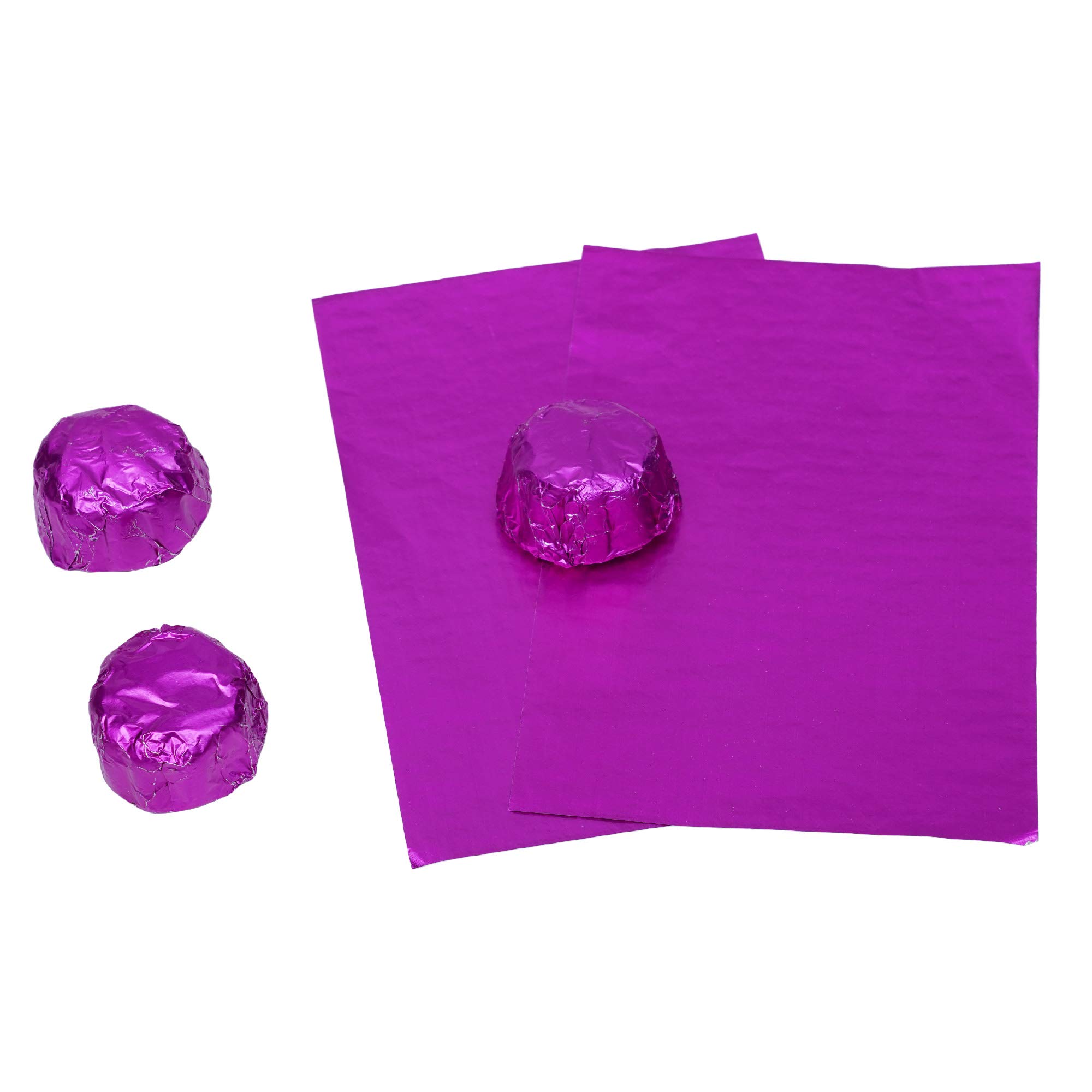 Premium Pink Chocolate Wrappers 90x90mm – Pack of 300 Pre-Cut Non-Toxic Foil Sheets for Elegant, Luxurious, and Hassle-Free Chocolate Wrapping